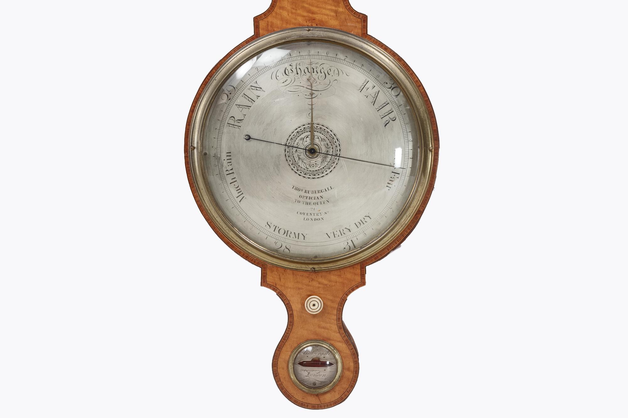 English 19th Century Large Barometer For Sale