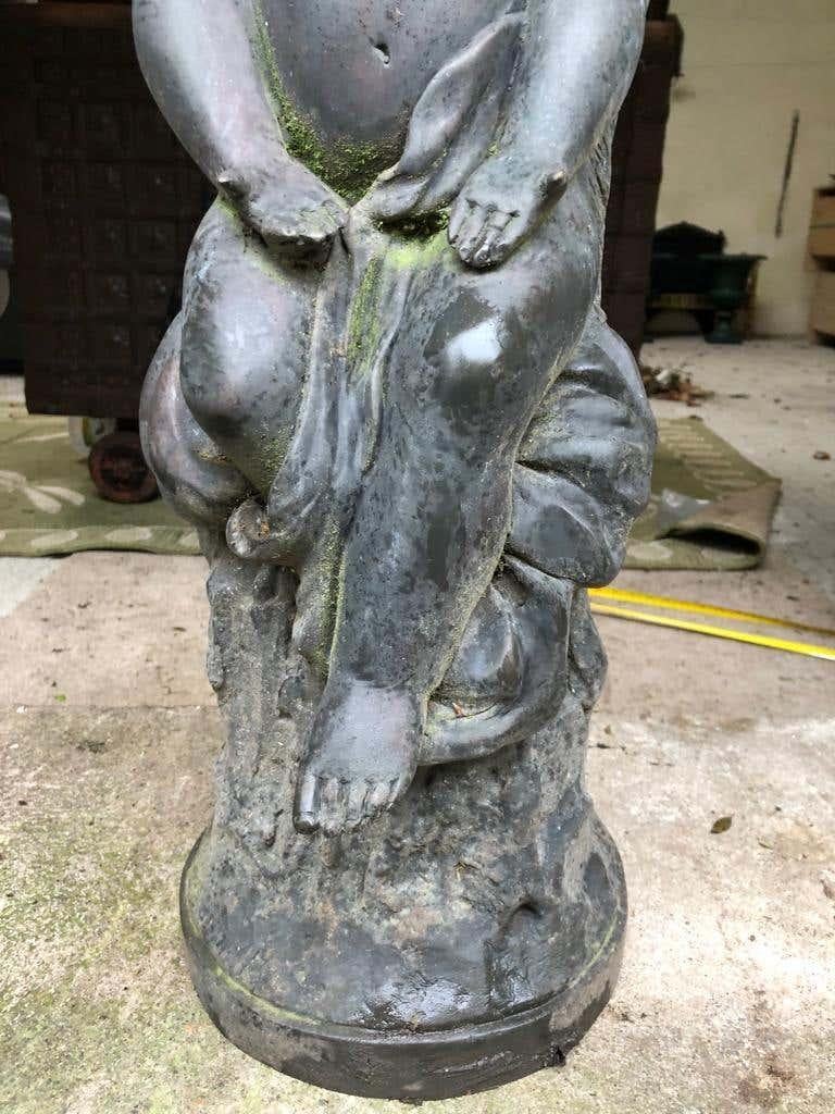 19th Century Large Bronze Angel For Sale at 1stDibs