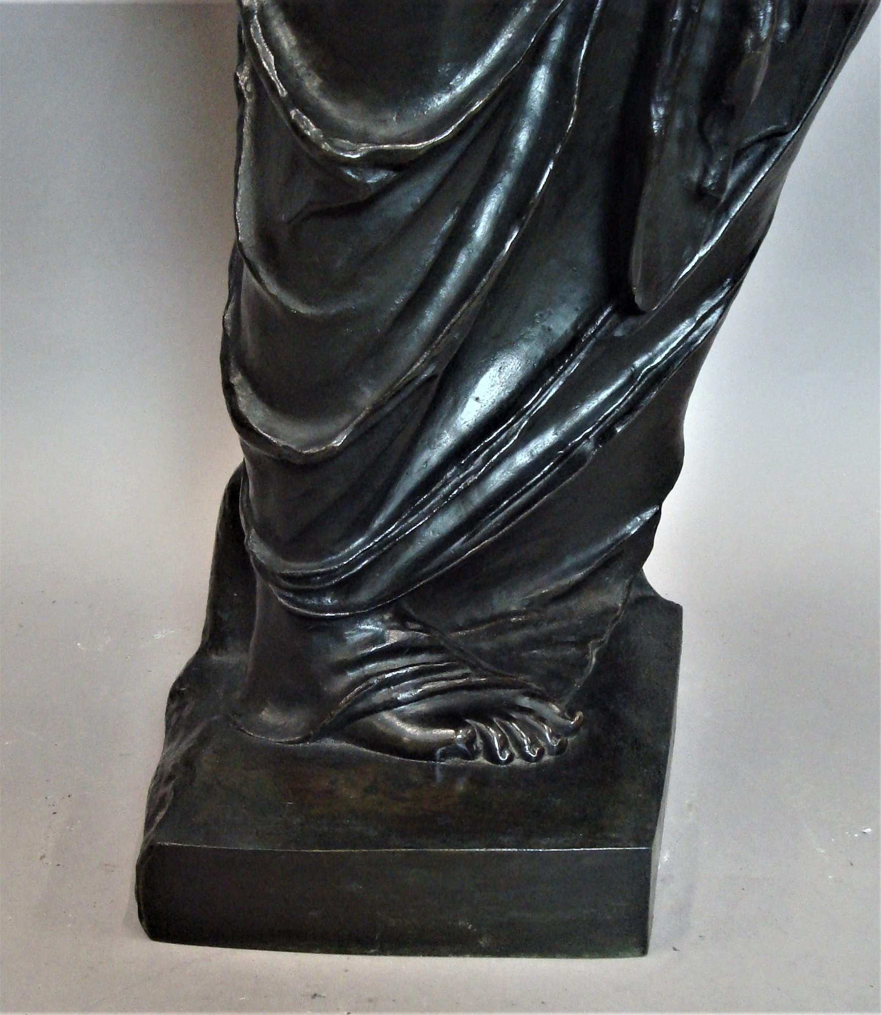 19th Century Large Bronze Grand Tour Sculpture of Venus de Milo For Sale 10