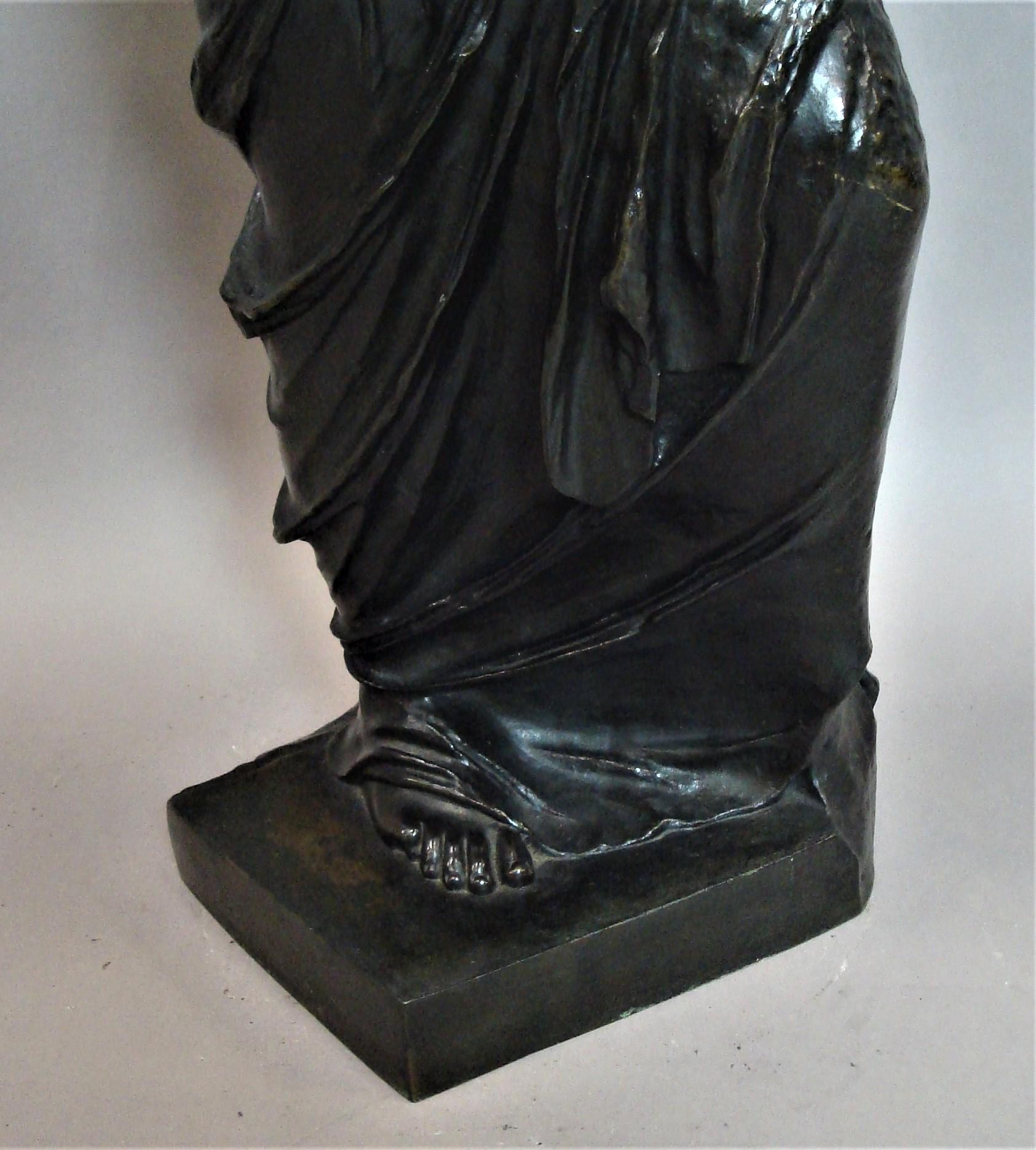 19th Century Large Bronze Grand Tour Sculpture of Venus de Milo For Sale 11