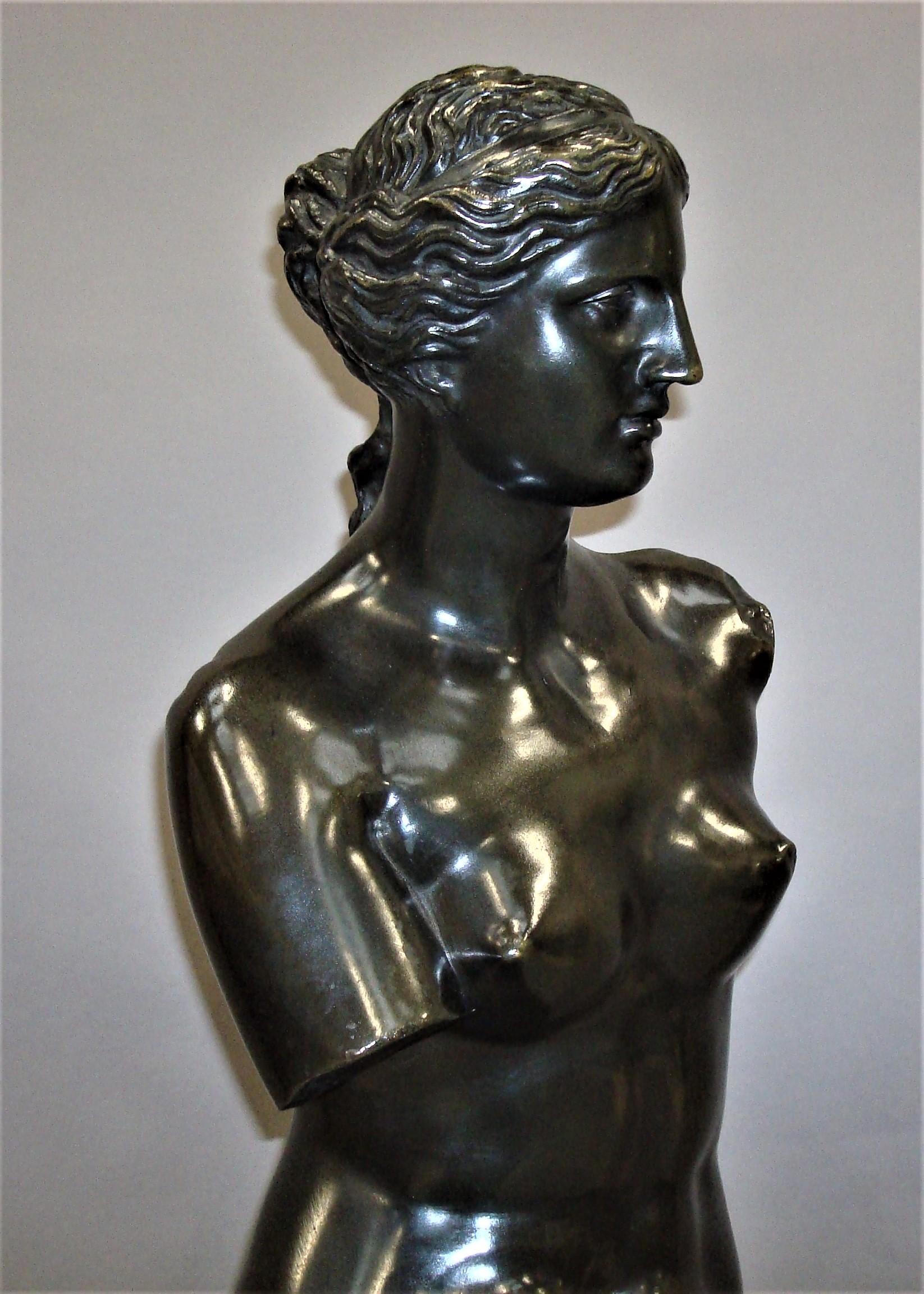 bronze venus de milo statue