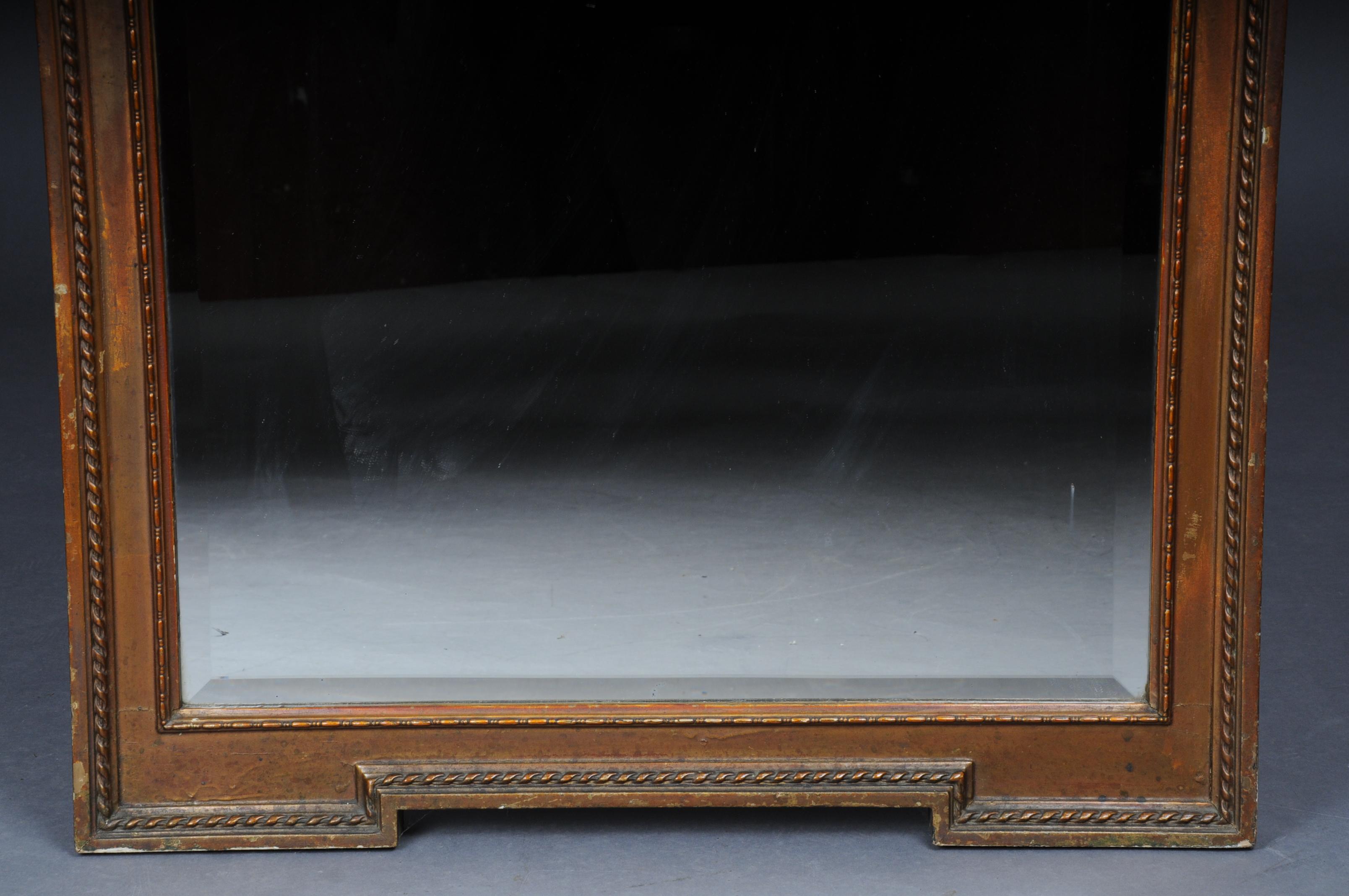 Stucco 19th Century, Large Classicism Wall Mirror For Sale