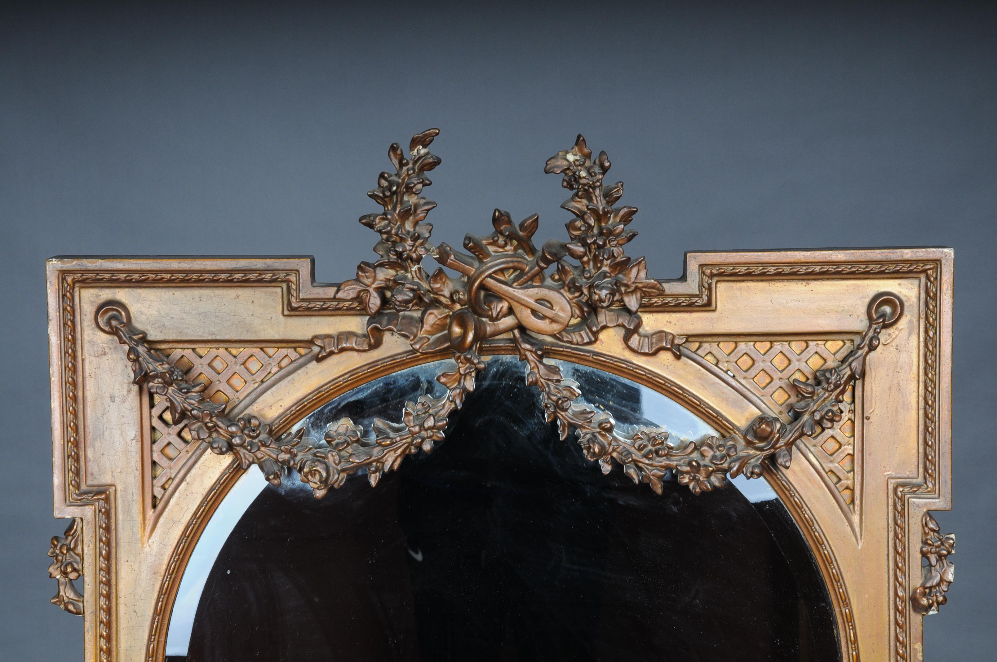 19th Century, Large Classicism Wall Mirror For Sale 1