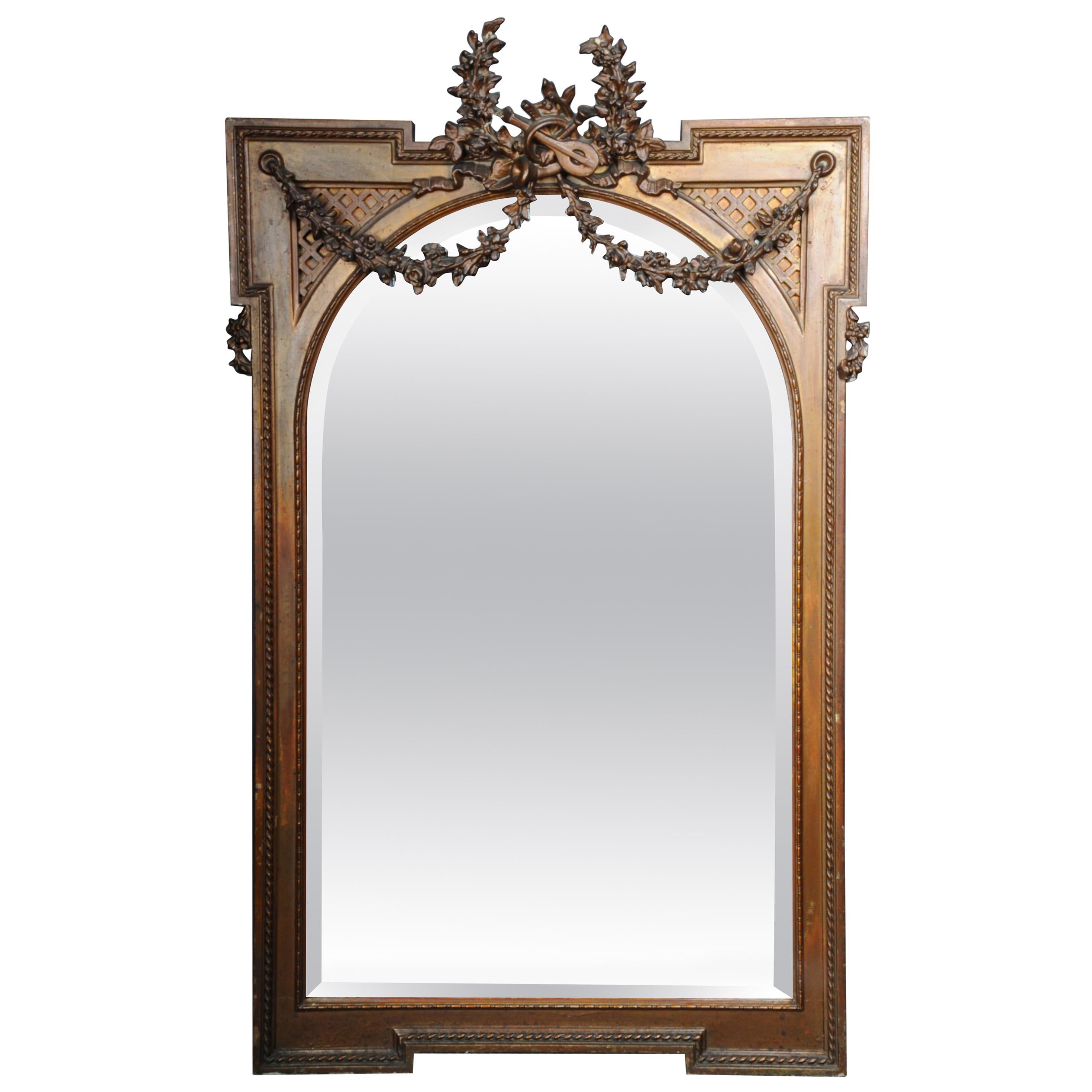 19th Century, Large Classicism Wall Mirror