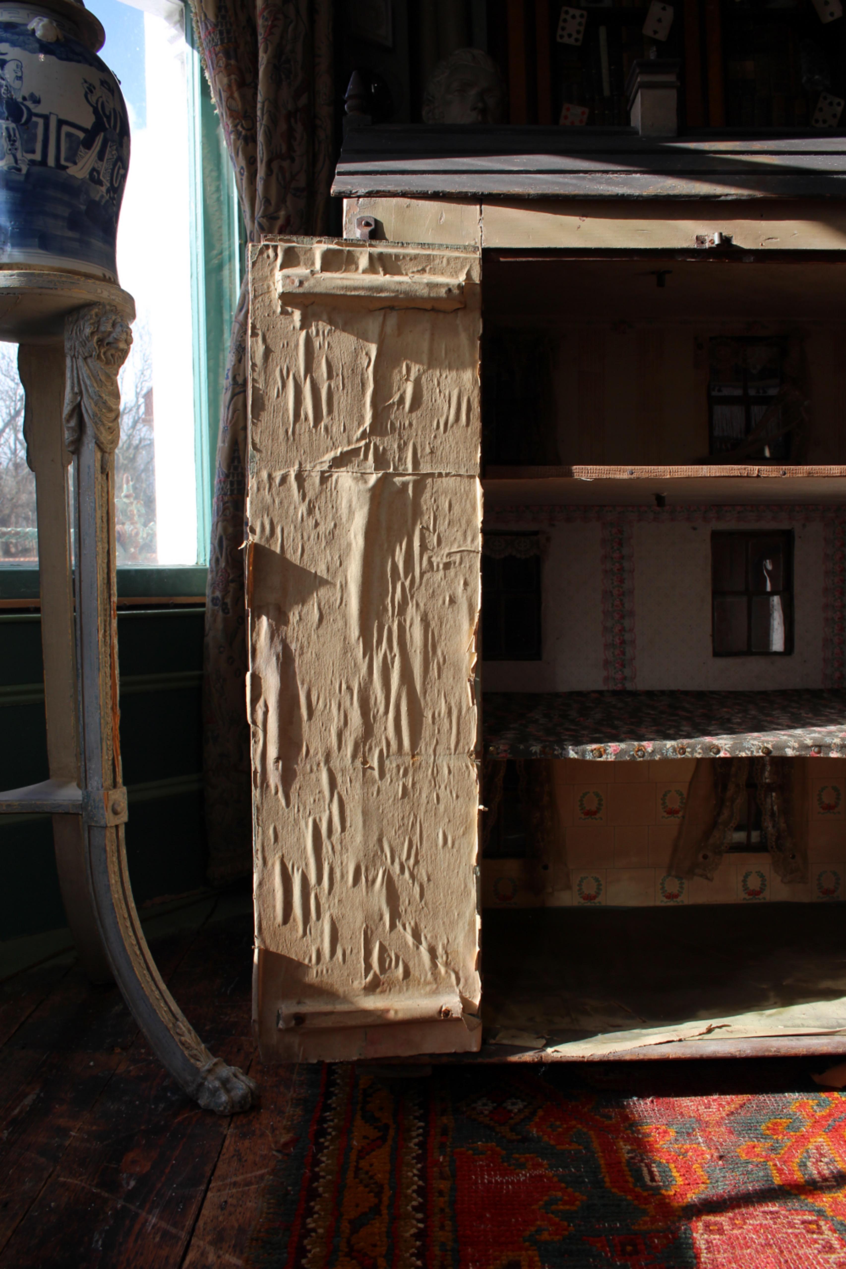 19th Century Large English Victorian Dolls House Original Paint 11