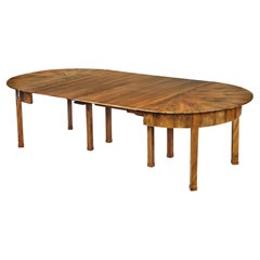 19th Century Large Extendable Biedermeier Walnut Table. Vienna, c. 1825.