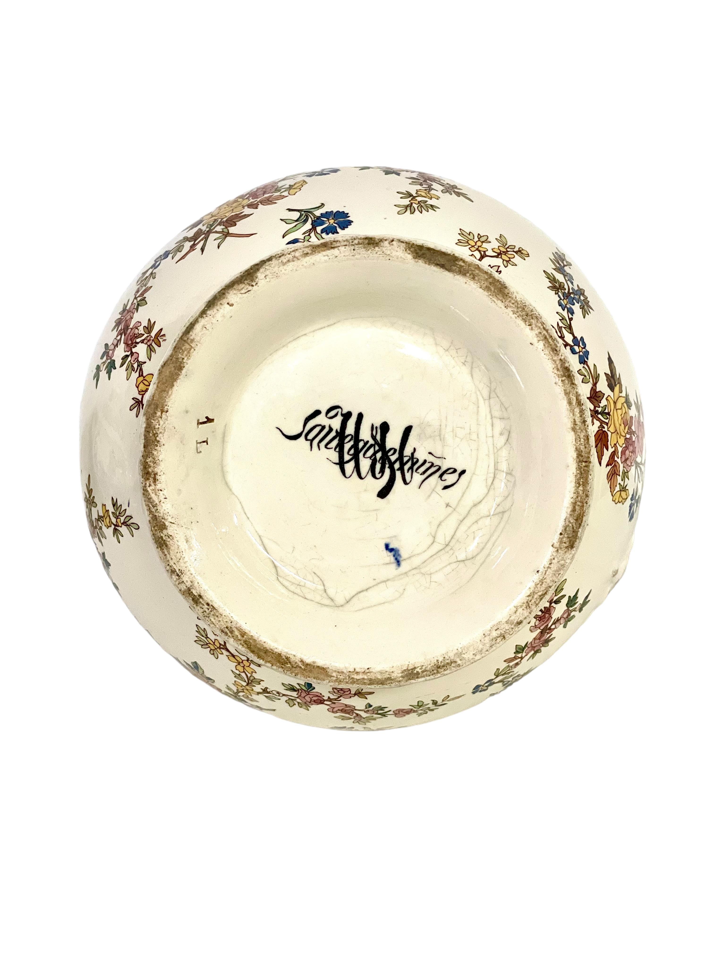 19th Century Large Faience Pitcher For Sale 3