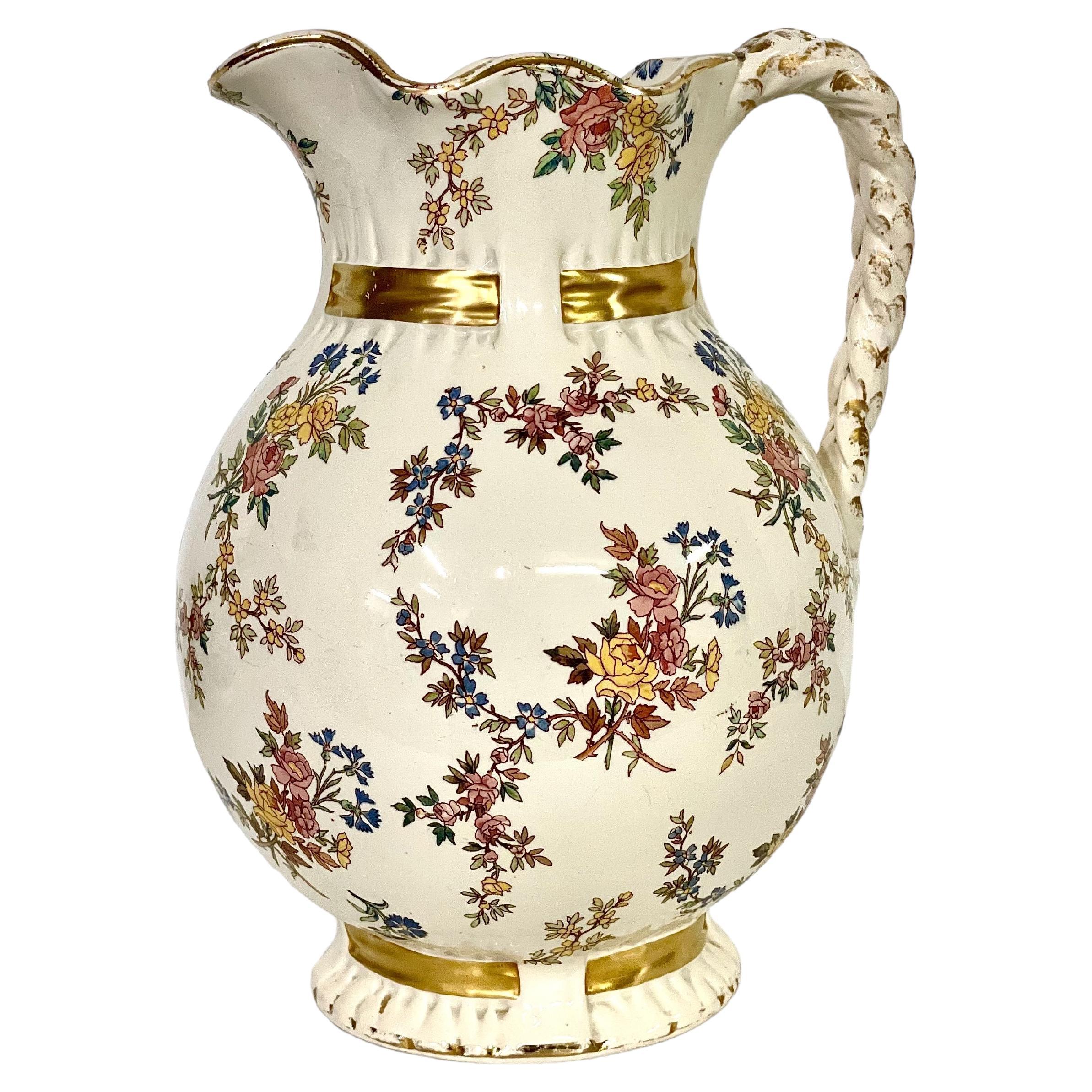 Grande brocca di faience del XIX secolo
