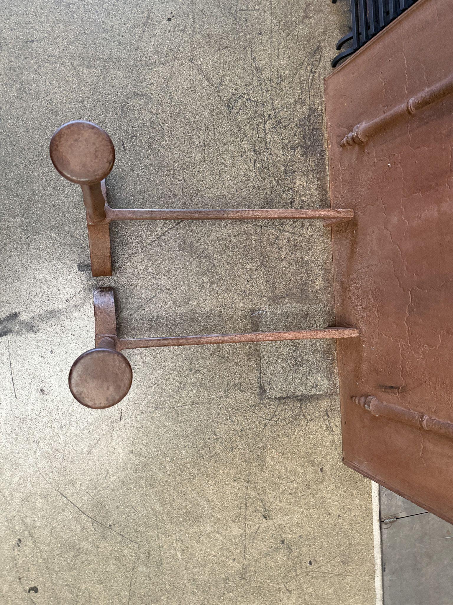19th Century Large French Andirons, Firedogs, Victorian Period For Sale 5