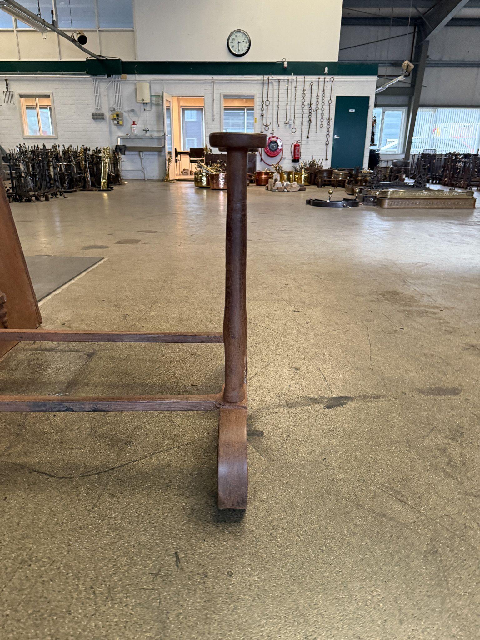19th Century Large French Andirons, Firedogs, Victorian Period For Sale 4