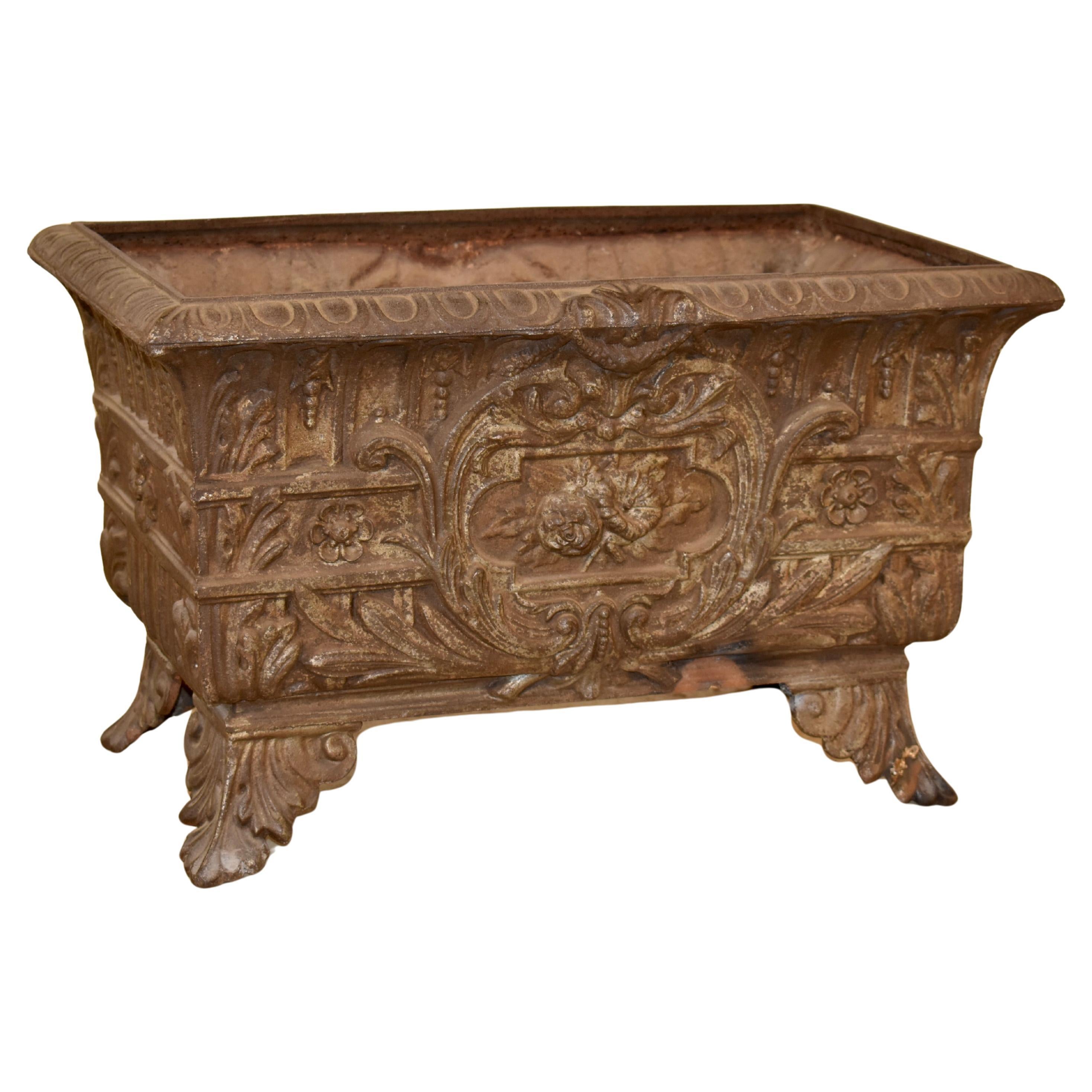 19th Century Large French  Cast Iron Jardiniere