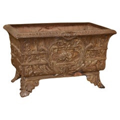19th Century Large French  Cast Iron Jardiniere