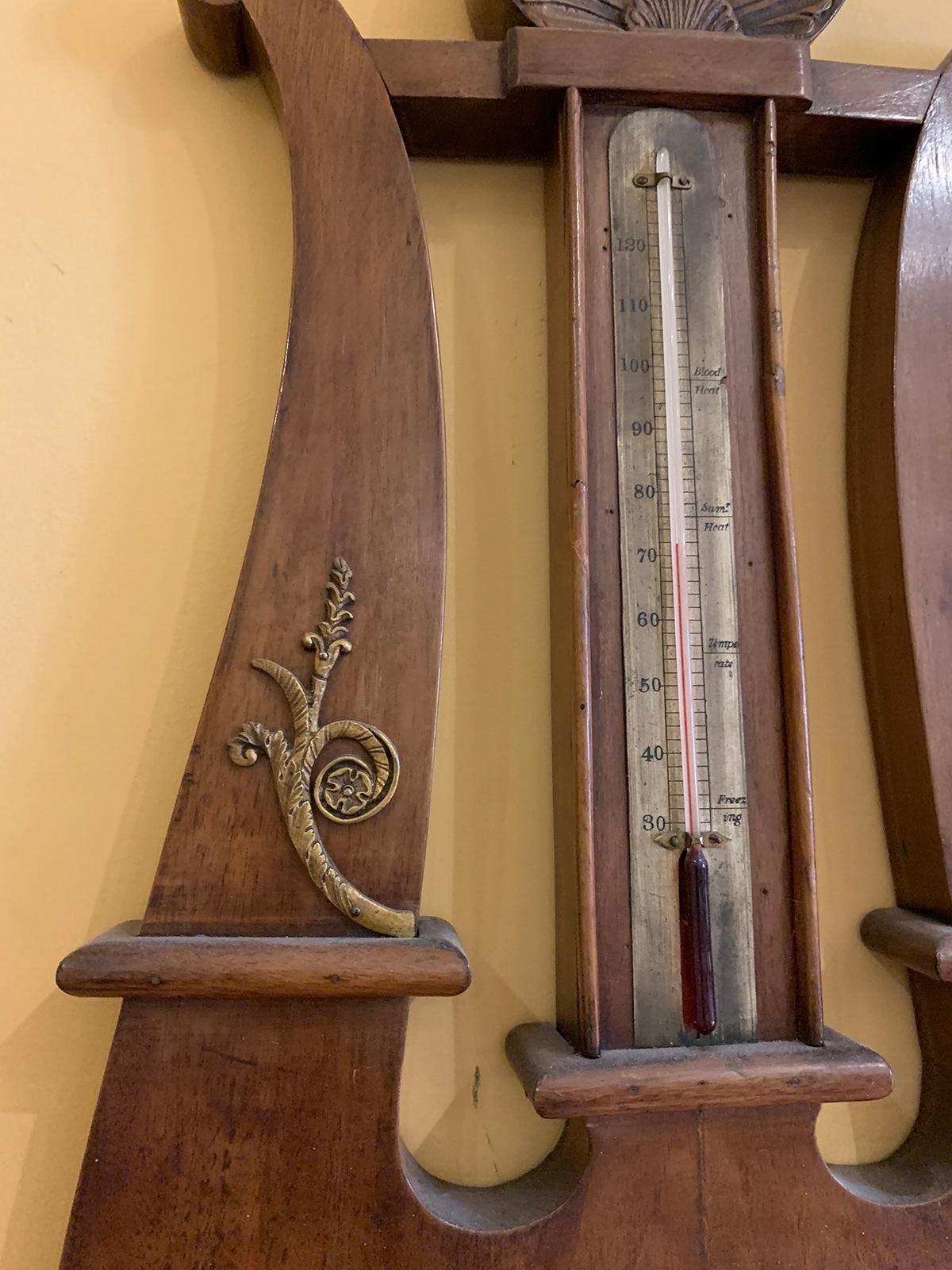 19th Century Large French Empire Barometer 1