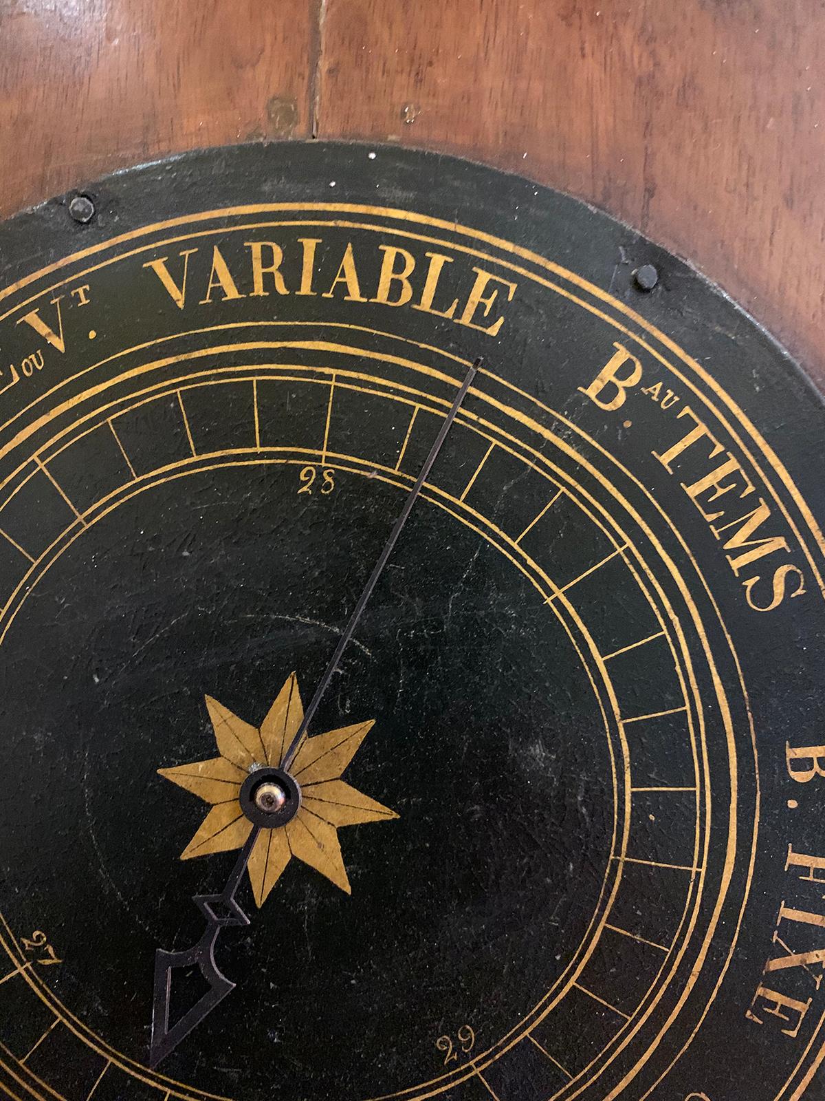 19th Century Large French Empire Barometer 3