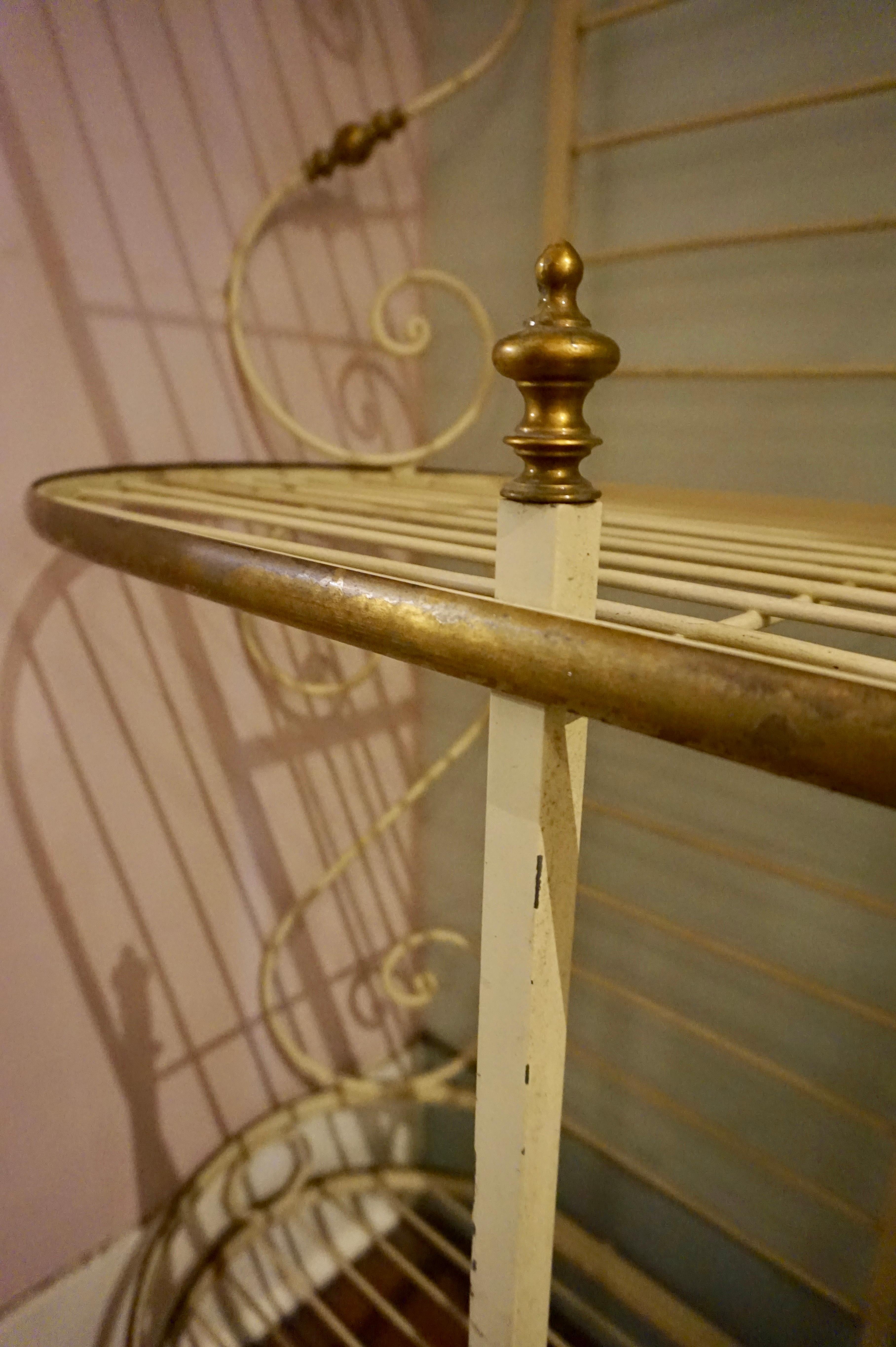 19th Century Large French Metal and Brass Baker's Rack 6