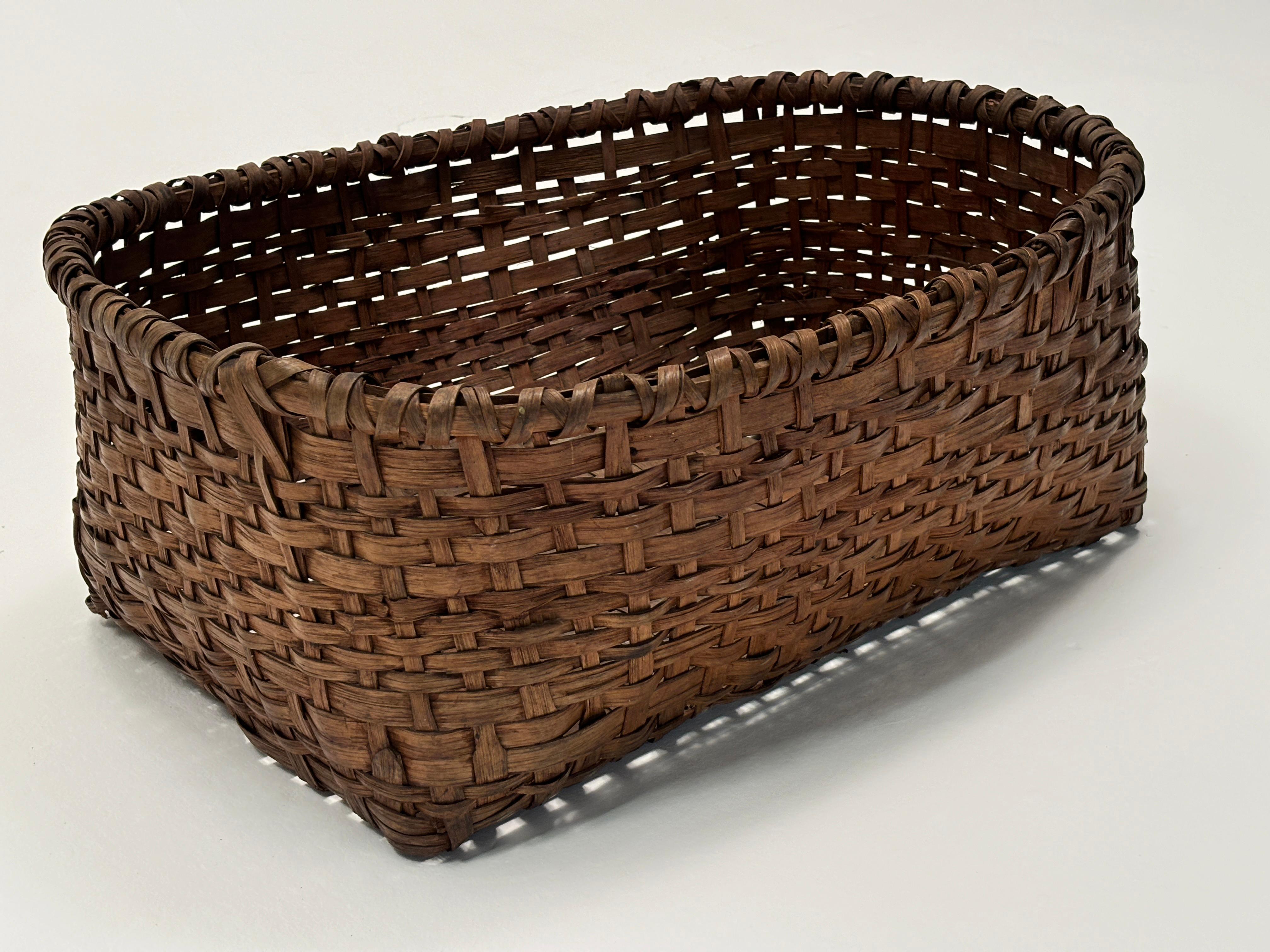 19th Century Large Gathering Basket 6