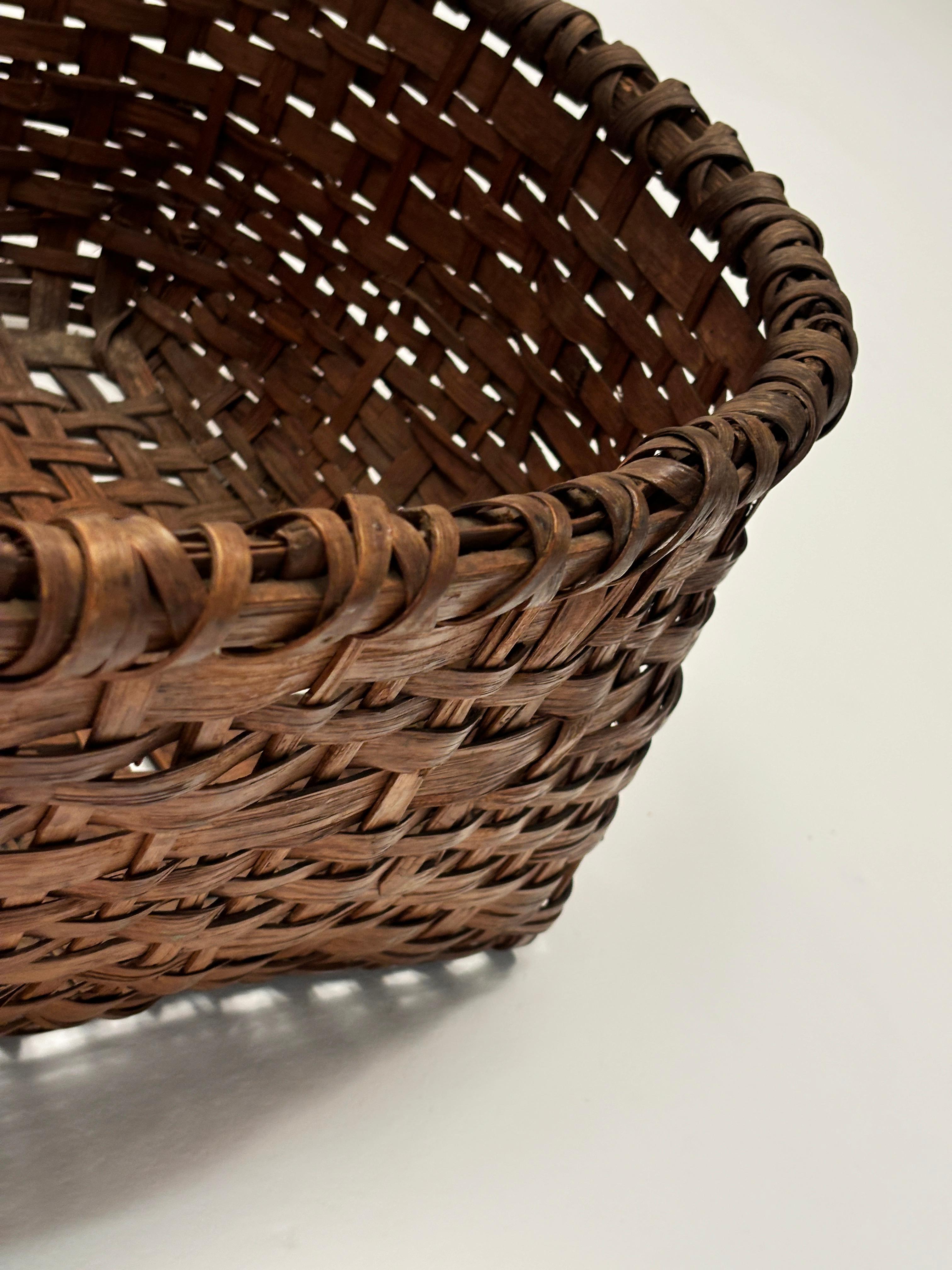 19th Century Large Gathering Basket 10