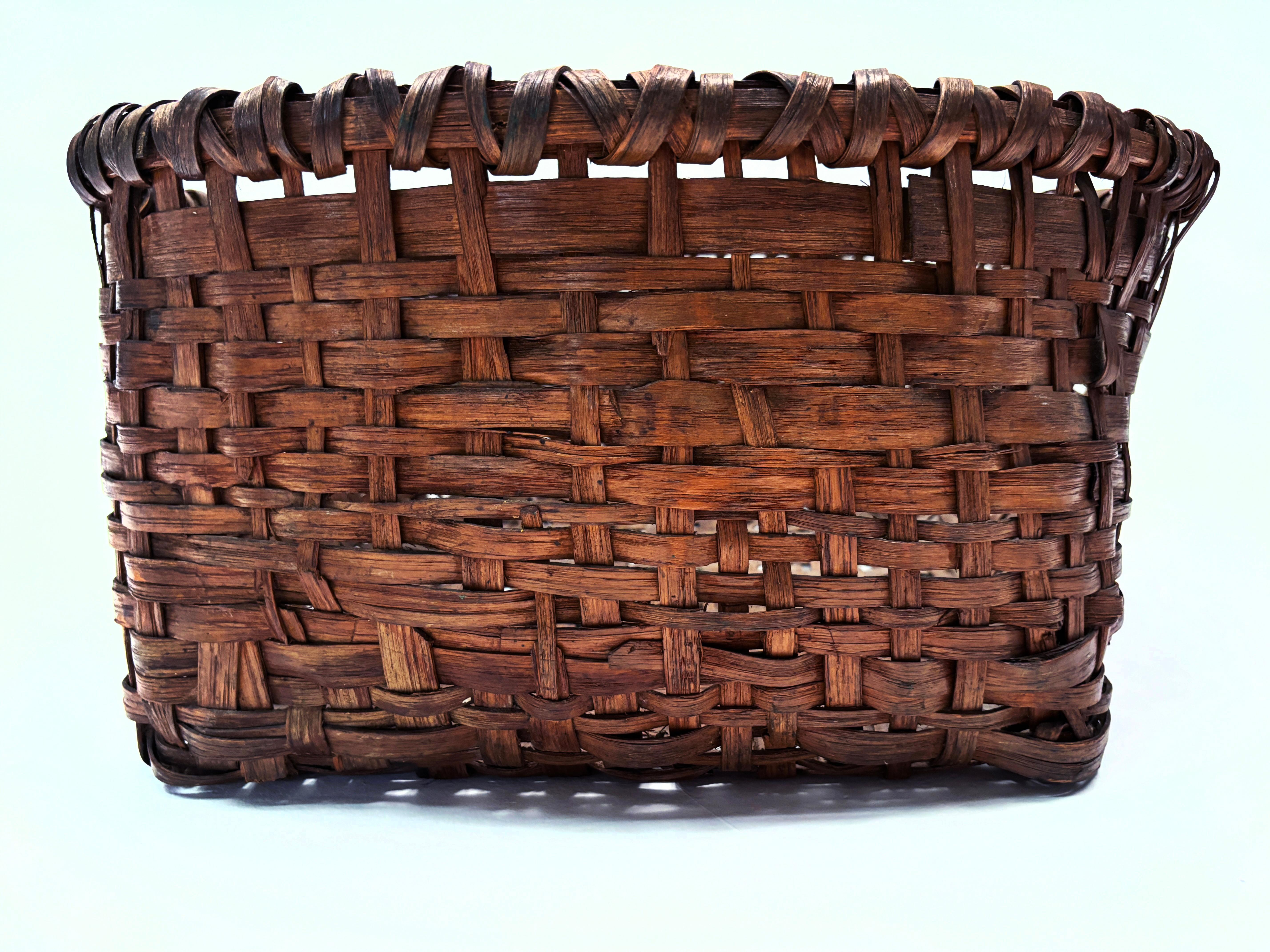 Willow 19th Century Large Gathering Basket