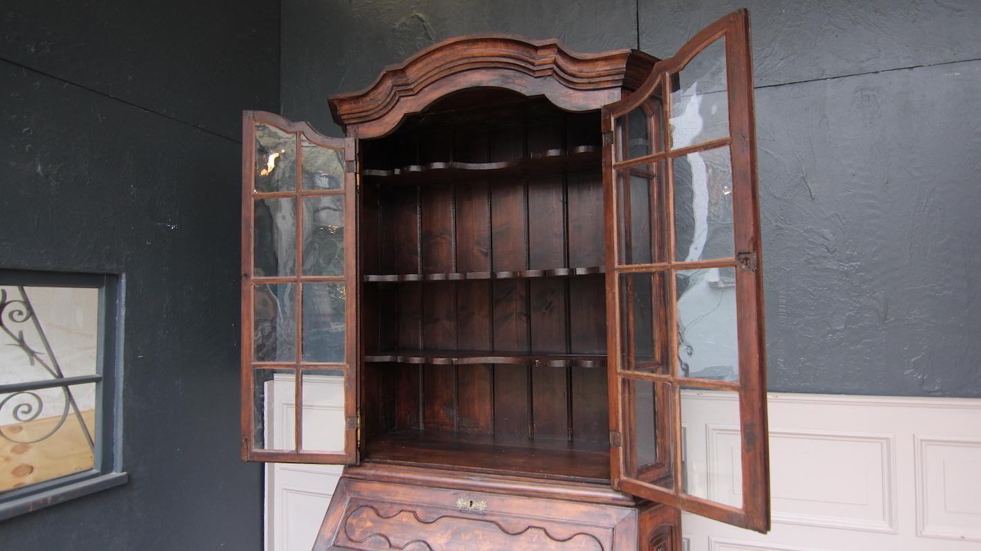 19th Century Large German Baroque Style Secretary a Deux Corps For Sale 11