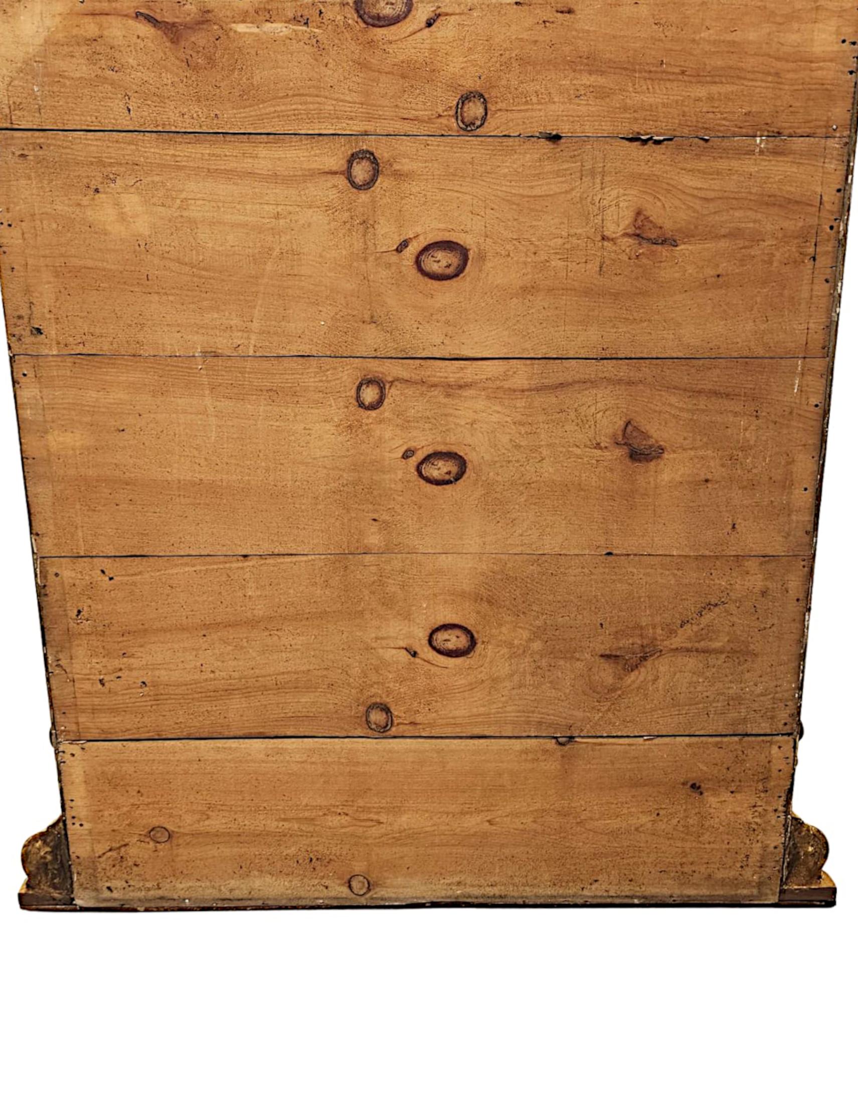 Verre 19ème siècle Large  Miroir à trumeau en bois doré en vente