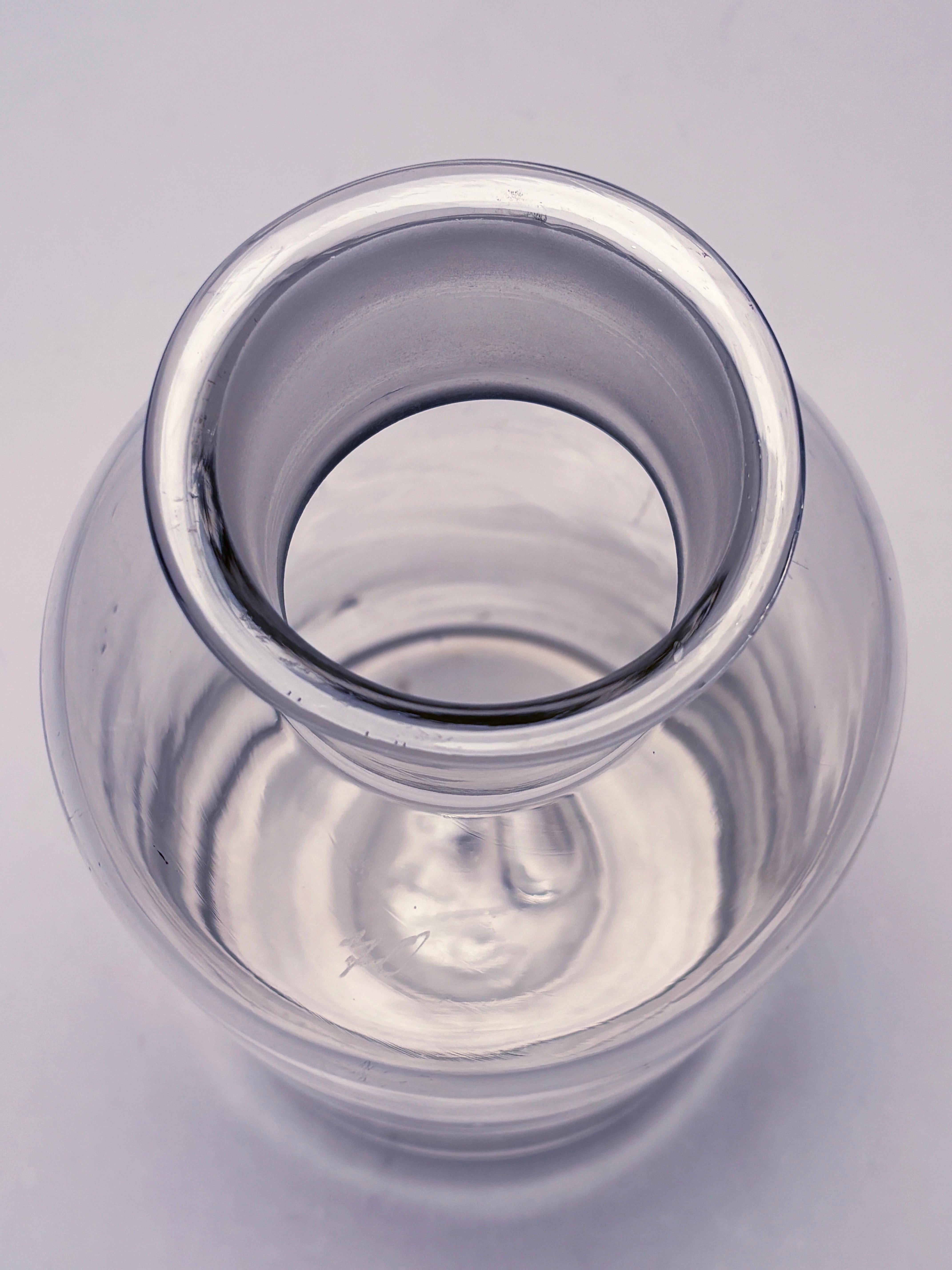 19th Century Large Glass Apothecary Jar with Lid In Good Condition For Sale In Louisville, KY