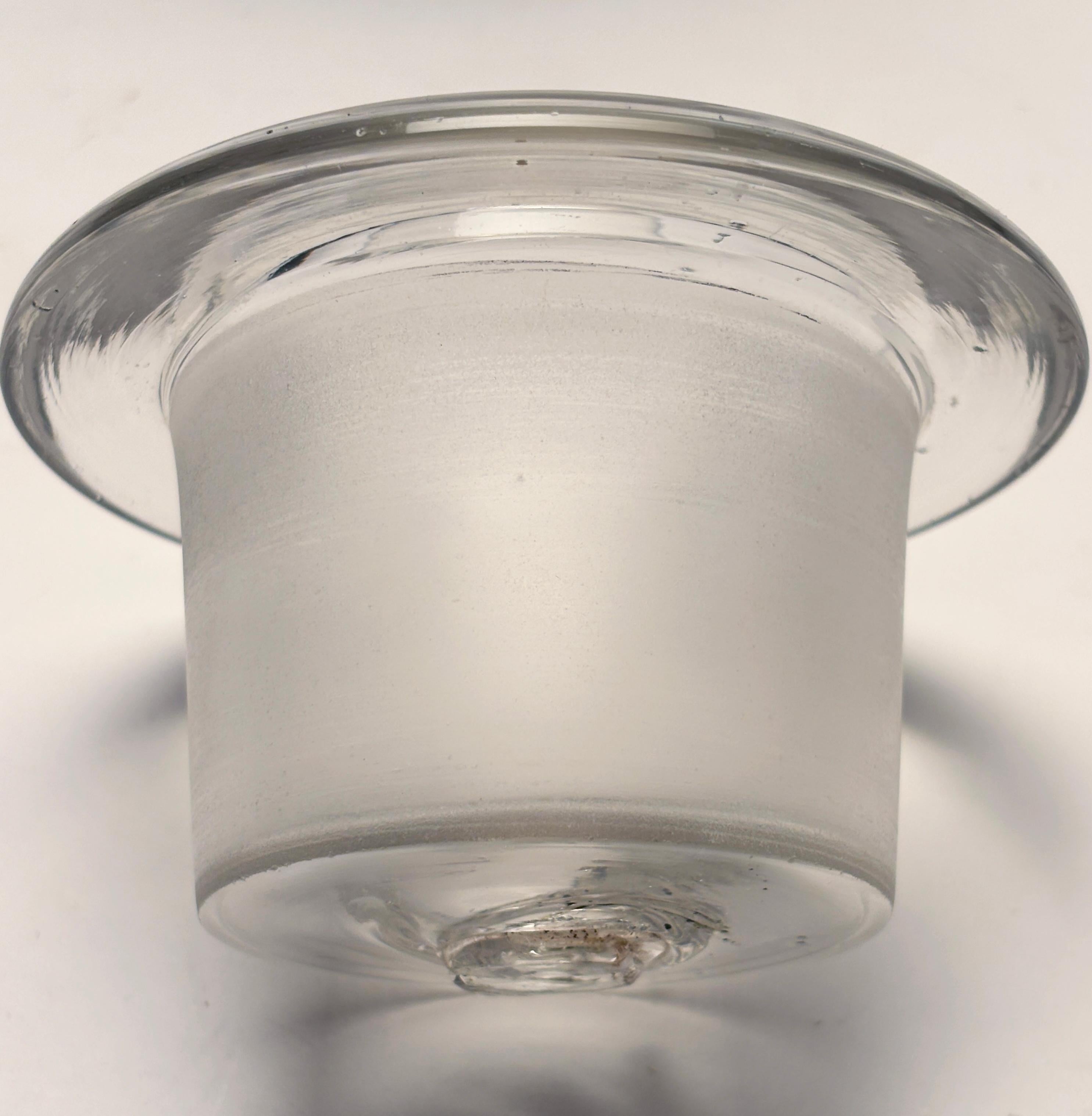 19th Century Large Glass Apothecary Jar with Lid For Sale 3