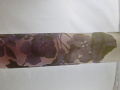 19th Century Large Glass Vase Emile Gallè