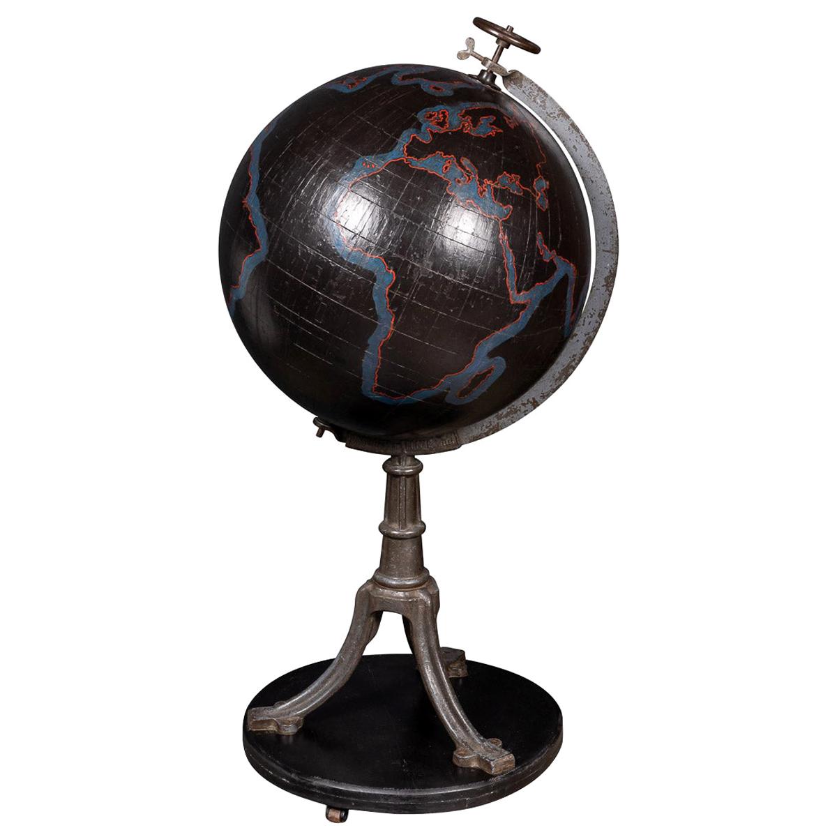 19th Century Large Globe for Brussels National Institute of Geography, c.1890