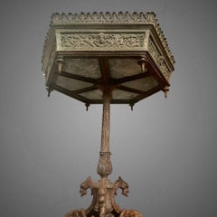 19th Century Large Hexagonal Bronze Jardiniere in the Style of Victor Paillard