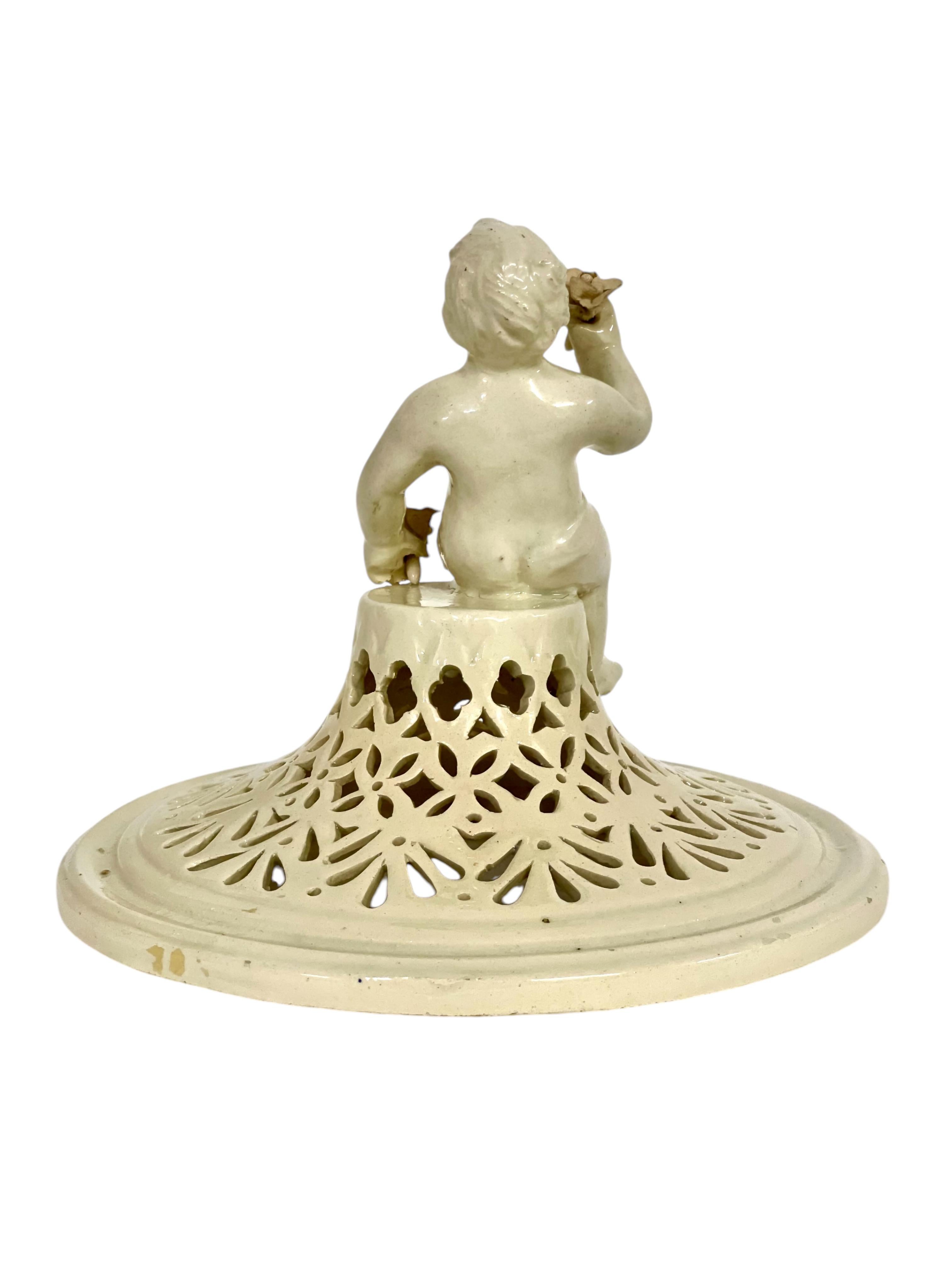 Grande bruciaprofumi in ceramica italiana del XIX secolo in vendita 8