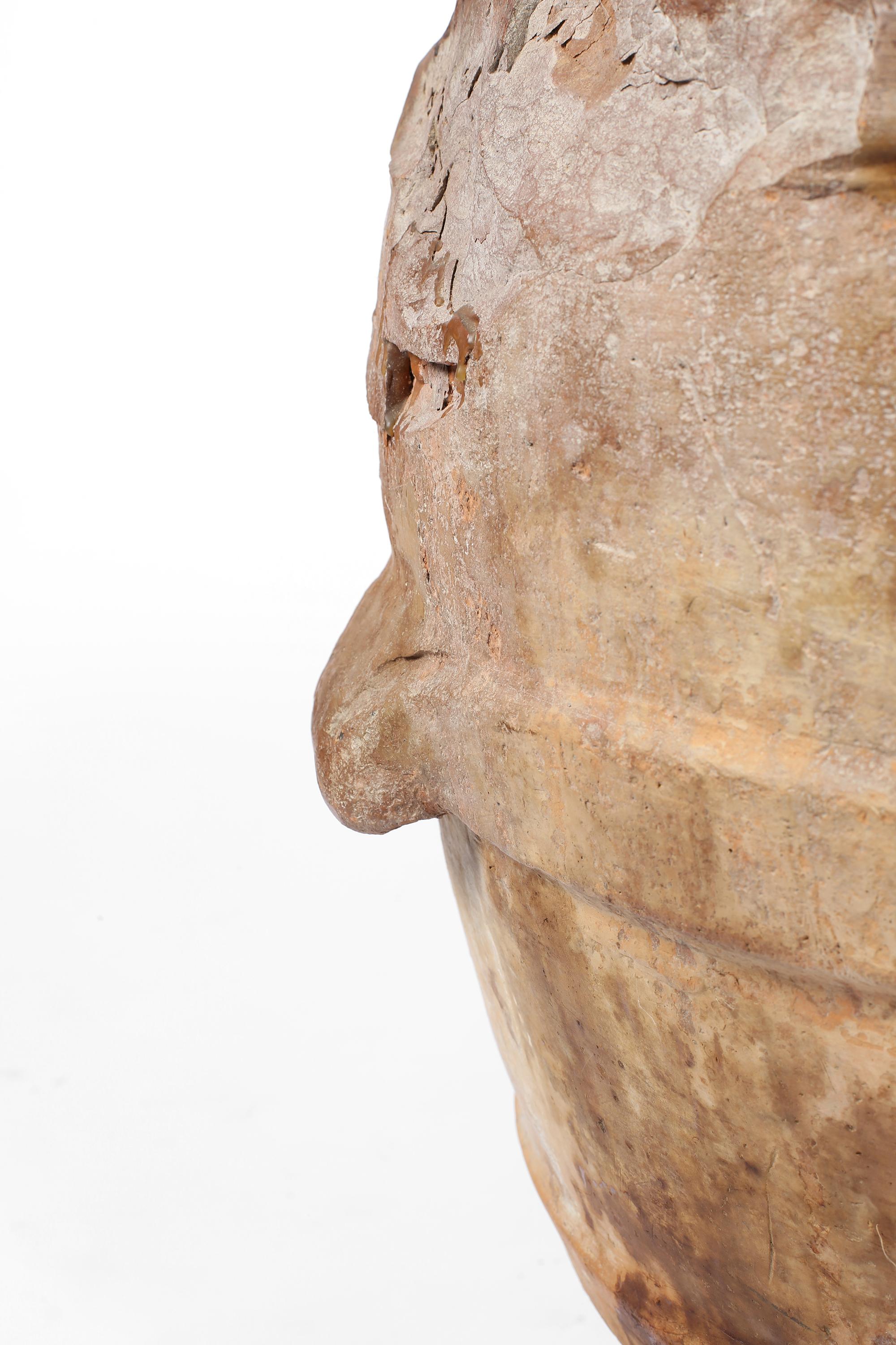 Gran jarra de terracota toscana italiana Wabi Sabi del siglo XIX en venta 5