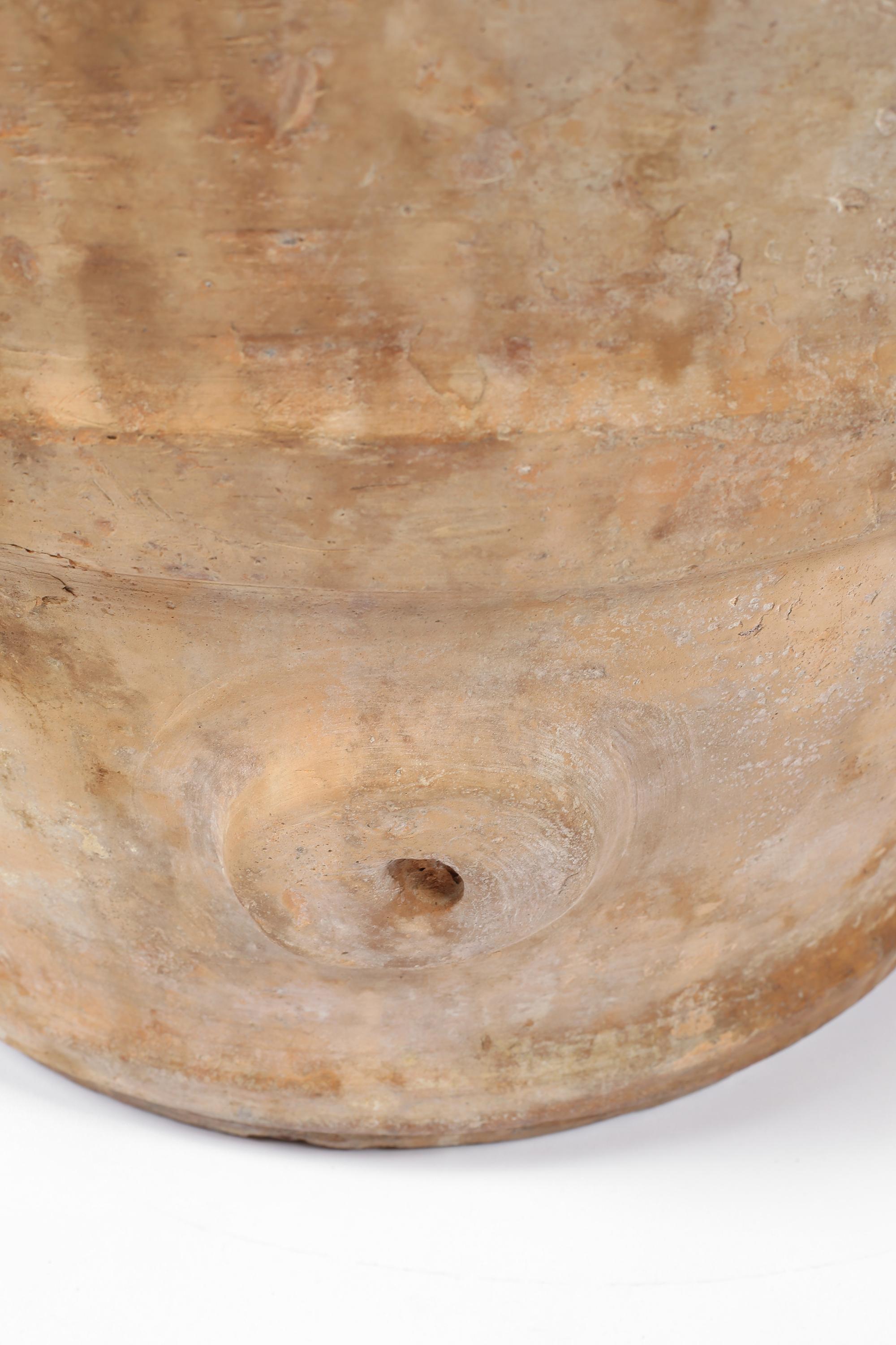 Gran jarra de terracota toscana italiana Wabi Sabi del siglo XIX en venta 2