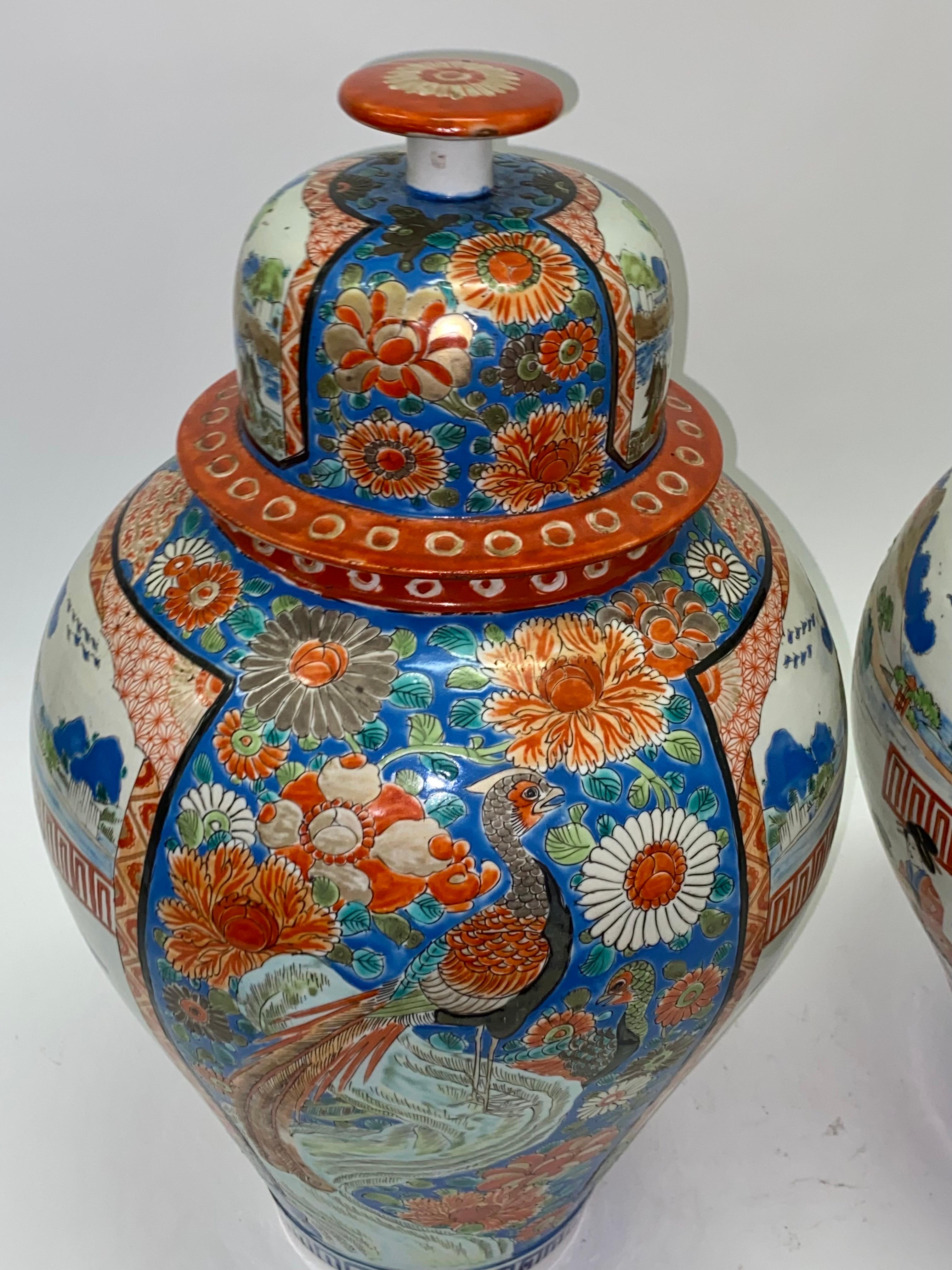 19th Century Large Japanese Imari Ginger Jars For Sale 4