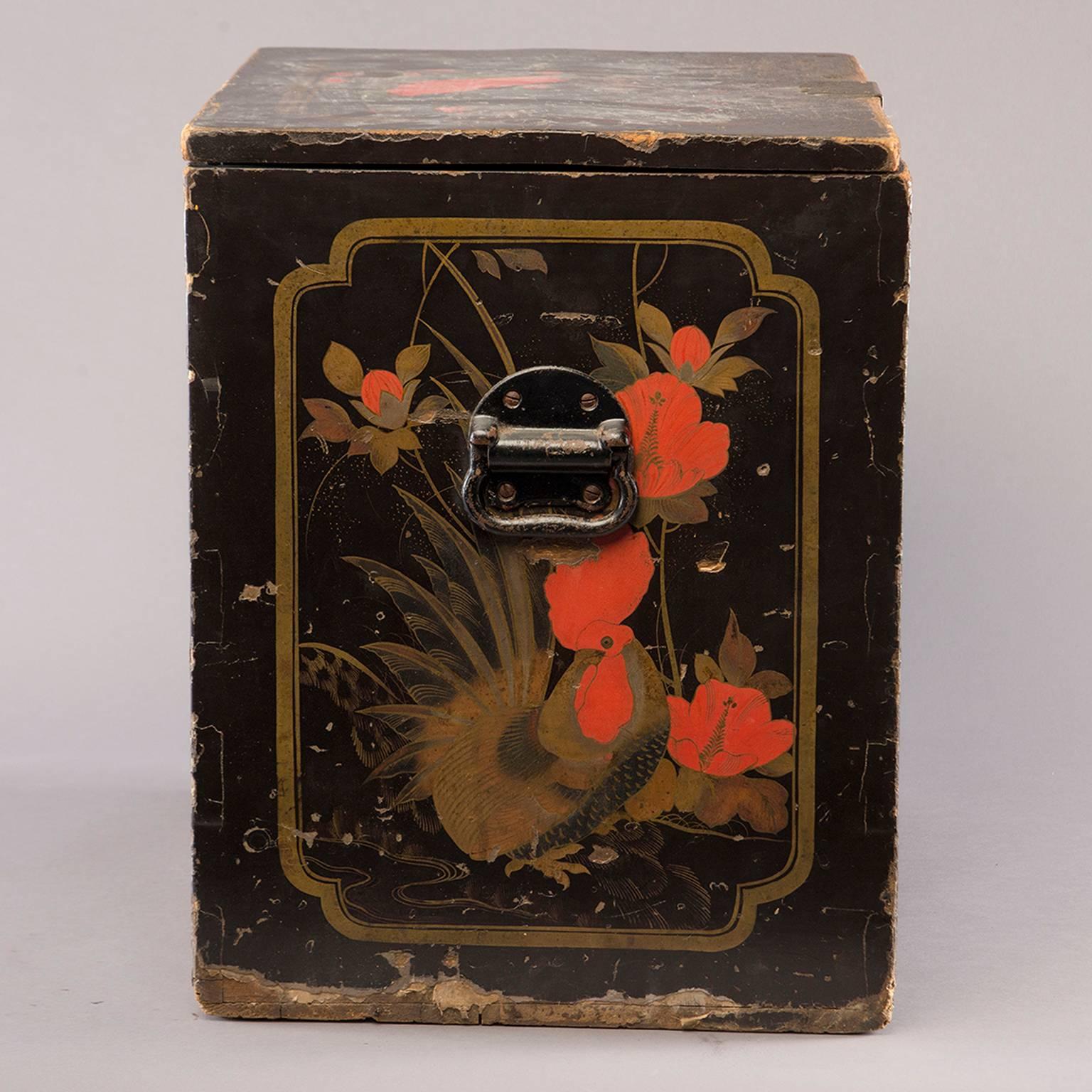 19th Century Large Japanese Store Display Tea Box 1