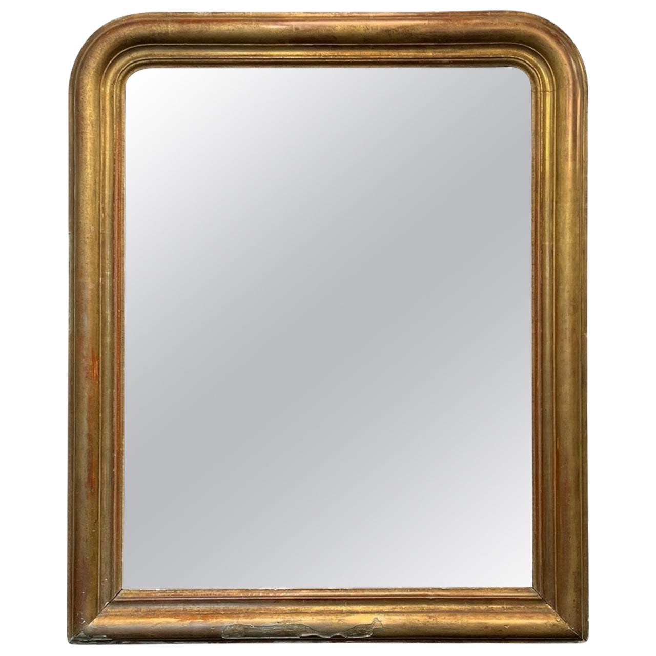 Grand miroir doré Louis Philippe du 19e siècle en vente