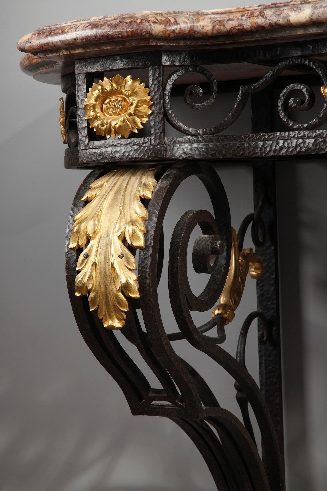 19th Century Large Louis XV-Style Console Table For Sale 5