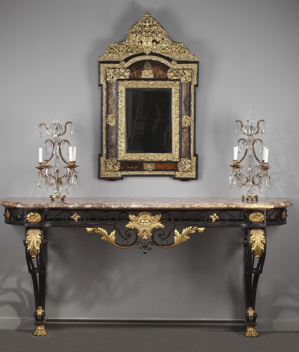 19th Century Large Louis XV-Style Console Table For Sale 12