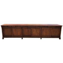 19th Century Large Mid-19th Massif Larch Store Counter