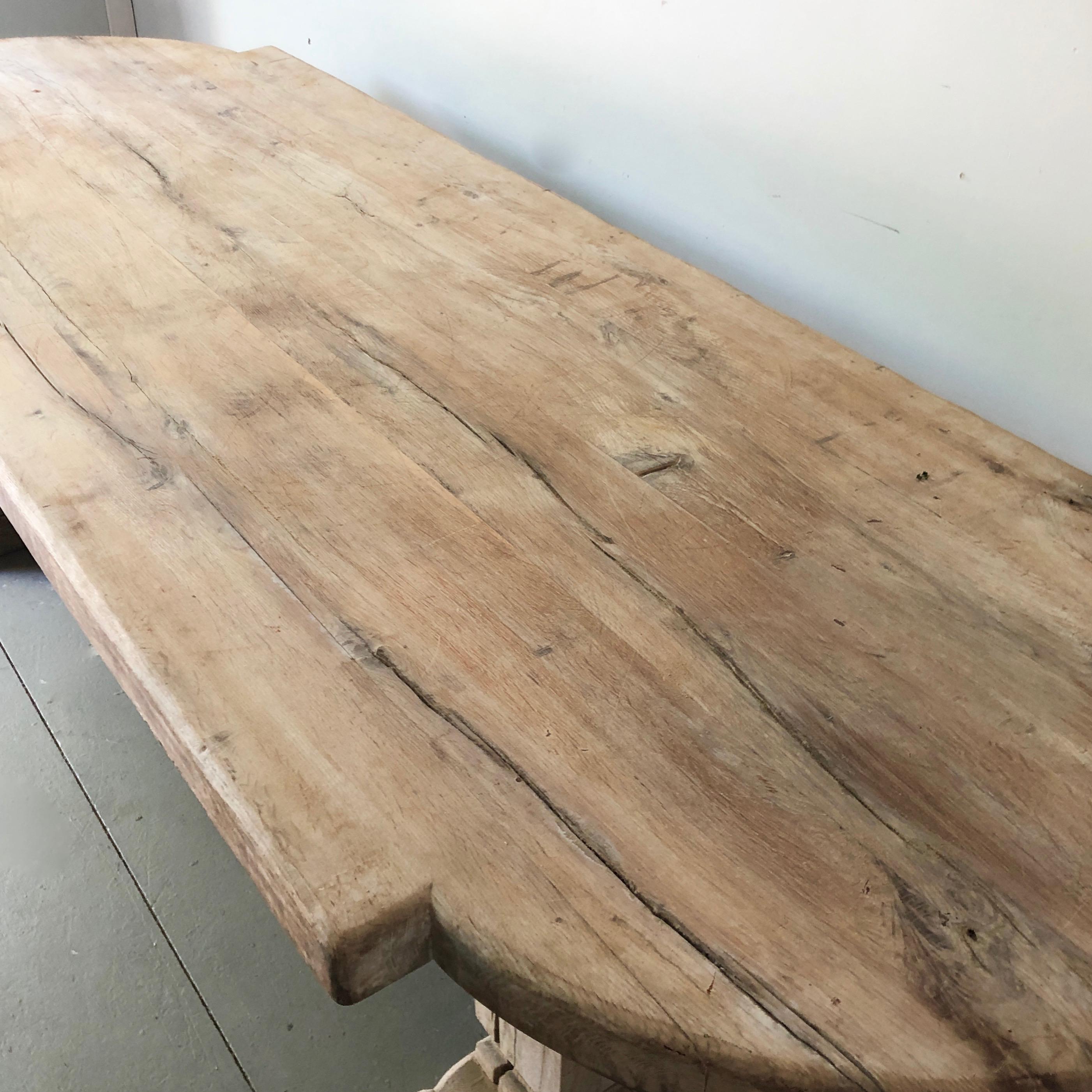 Oak 19th Century Large Monastery Table