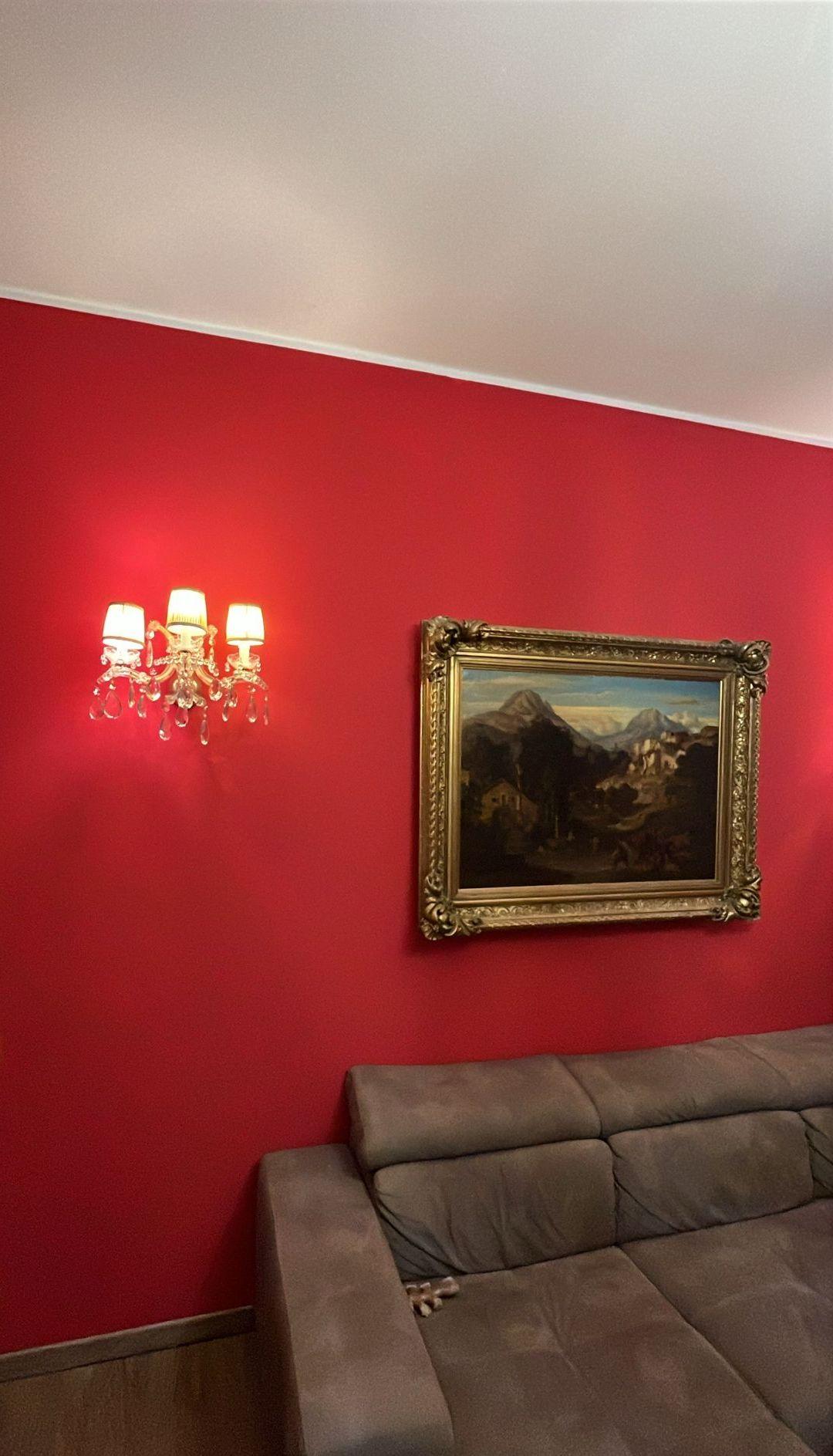 Gran paisaje montañoso con pueblo del siglo XIX, obra del alemán Ed Cohen 1866 Romántico en venta