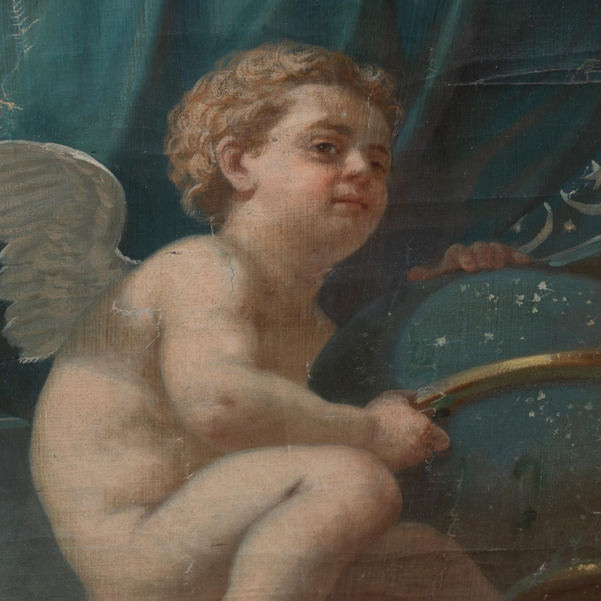 Großes Ölgemälde auf Leinwand von Zeus und Apollo von Ernest Etienne Narj, 19. Jahrhundert im Angebot 8