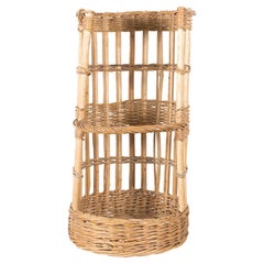 19th Century, Large Open Sided French Boulangerie Baguette Basket