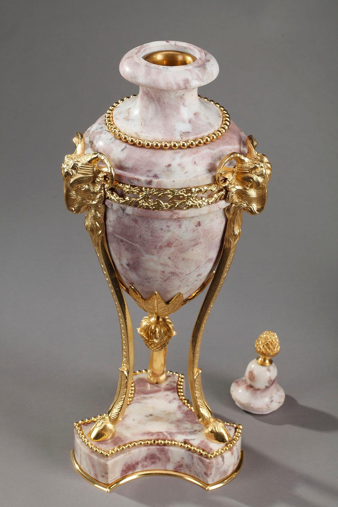 19th Century Large Pair of Covered Urns in Louis XVI Style 8