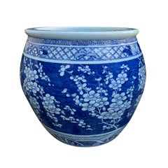 19th Century Large Peach Blossom Bowl Cachepot