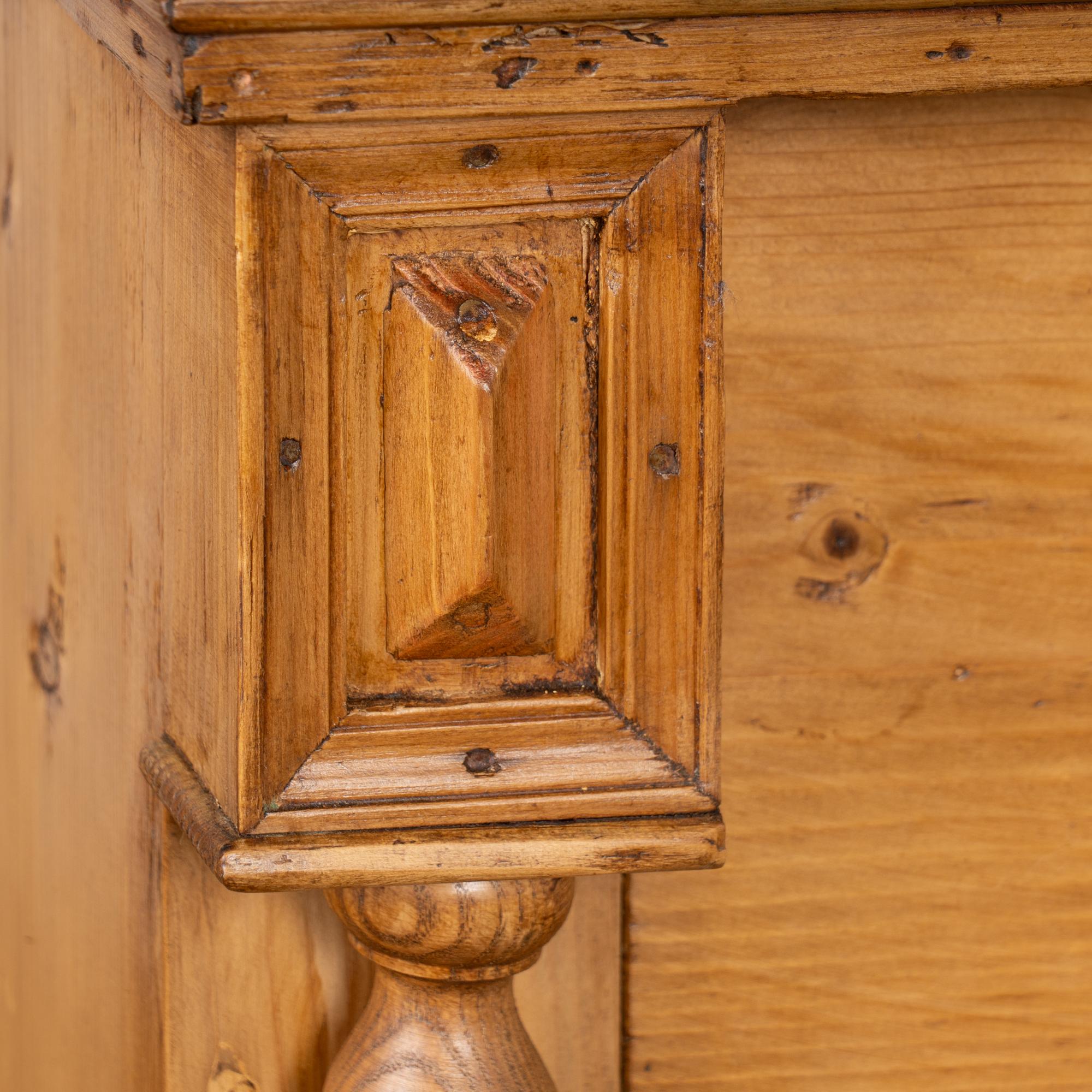 19th Century Large Pine Chest of Three Drawers, Hungary For Sale 4