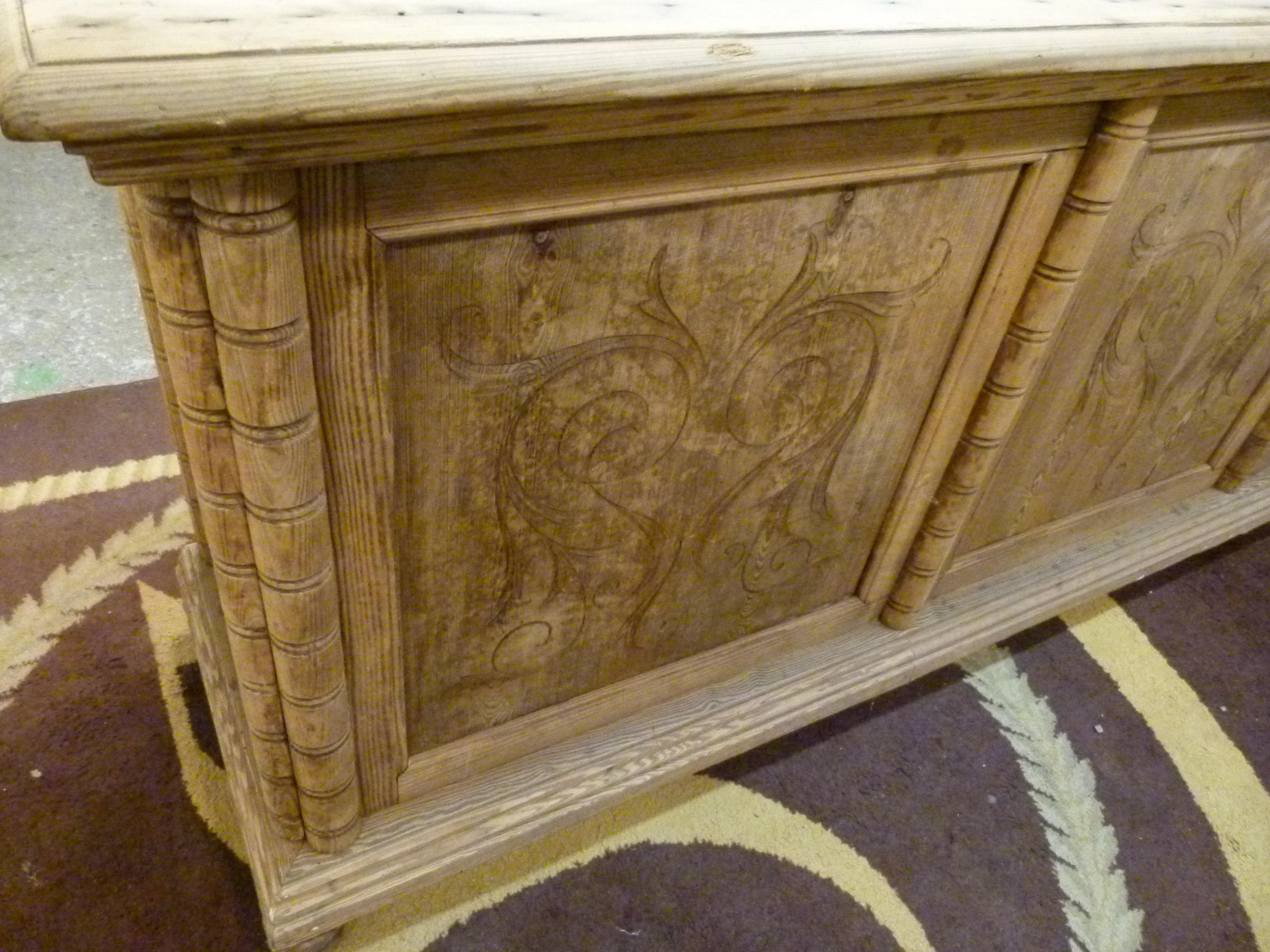 19th Century large pine wood Spanish Drawer Cabinet 2