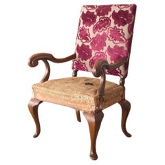 19th century large proportioned open armchair