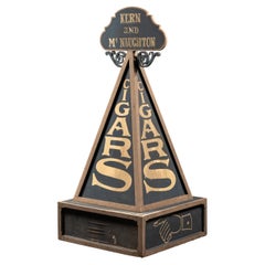19th Century Large Pyramidal "Kern and McNaughton" Cigar Signage