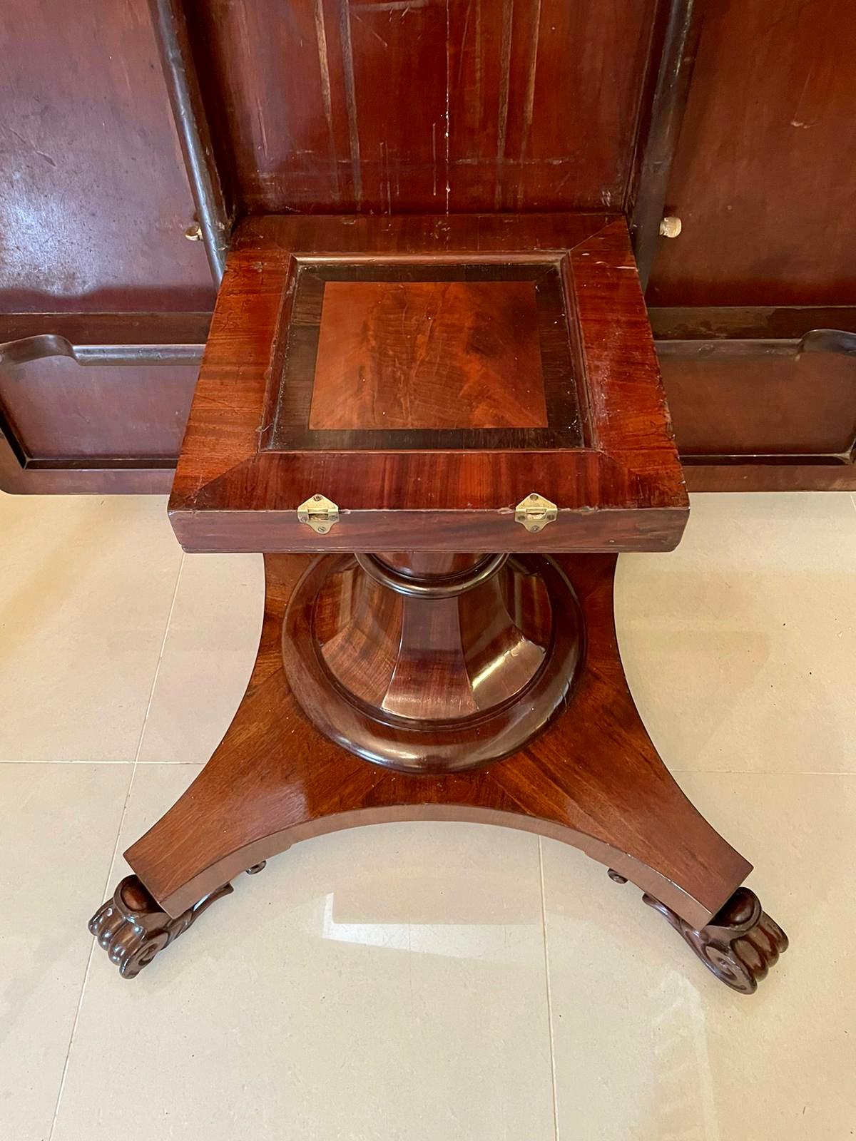 antique flip top table