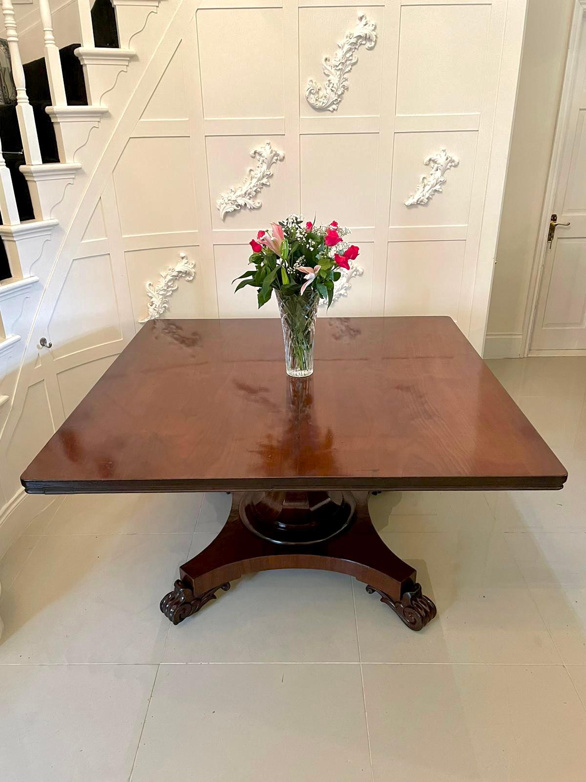 English 19th Century Large Quality Antique William IV Centre/Tilt Top Table For Sale